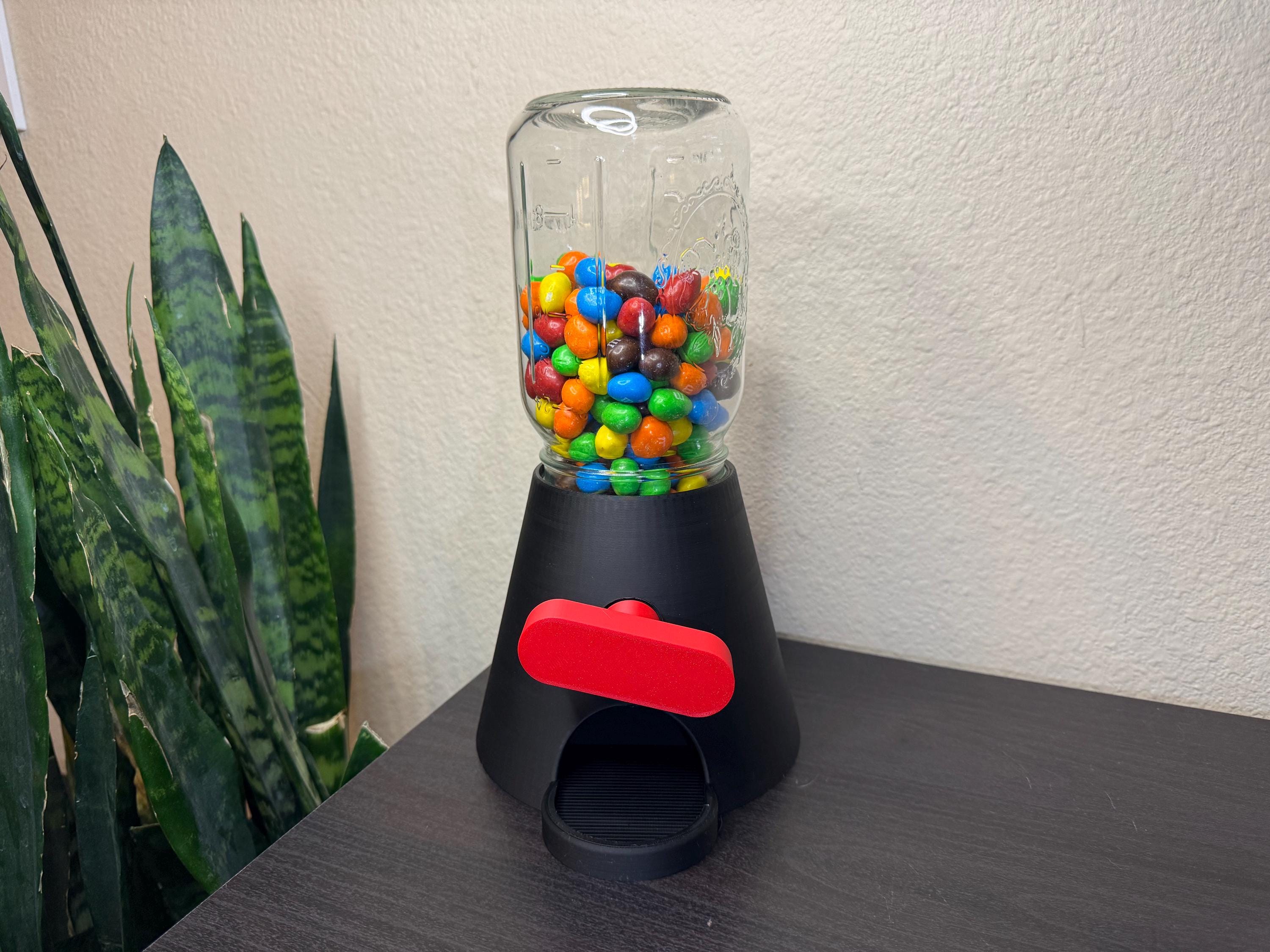 3D Printed Candy Machine: FDA Food Safe PLA, Mason Jar Compatible