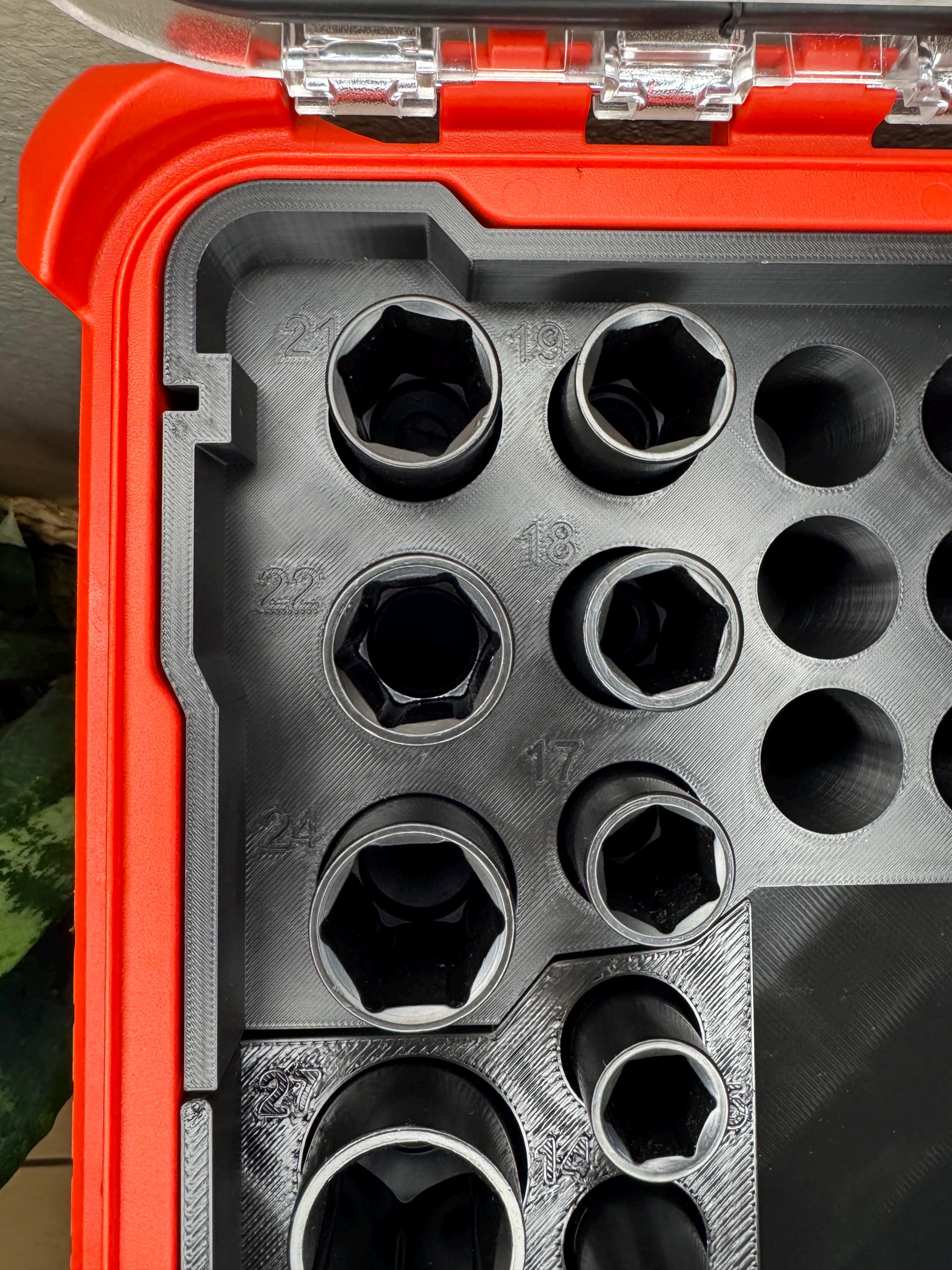Milwaukee Packout Metric Socket Organizer | Harbor Freight 1/2” Drive Impact Socket Insert