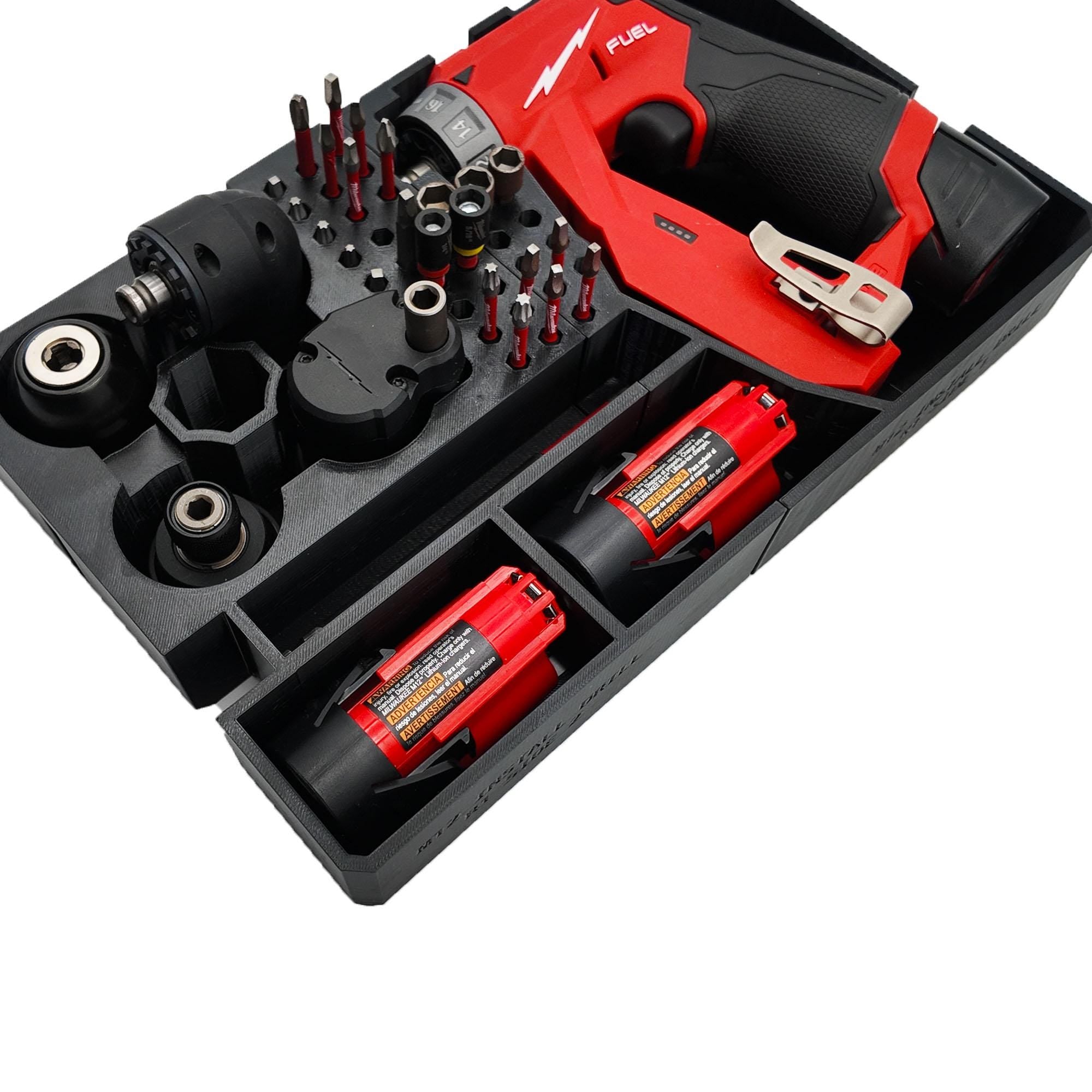 Drawer Liner for Milwaukee M12 FUEL Installation Drill and Packout 3 Drawer Tool Box