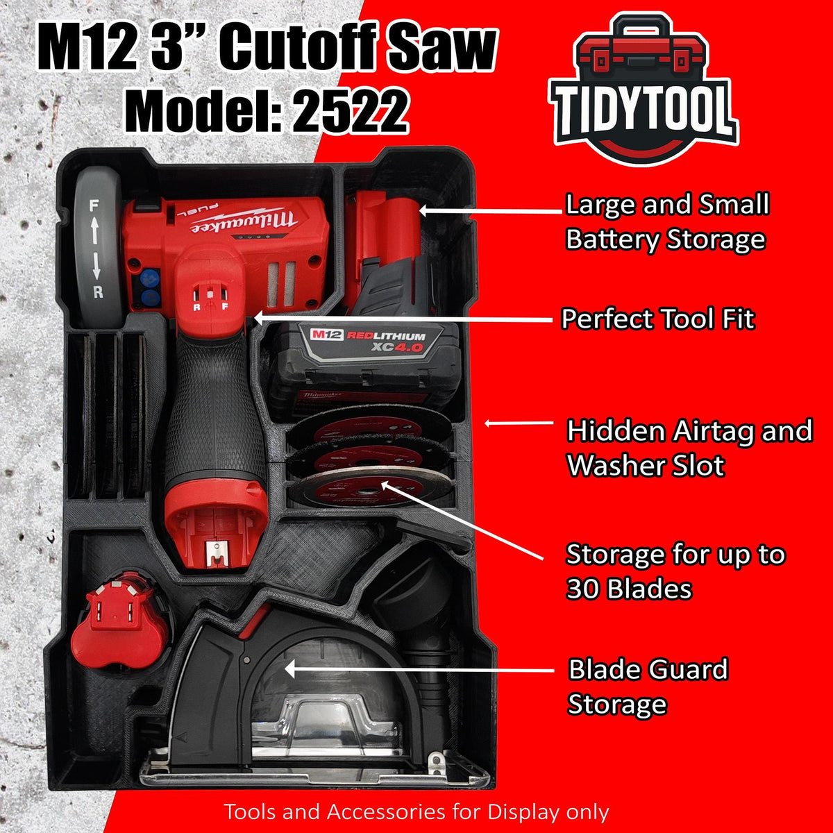 Packout Insert for M12 FUEL 3" Compact Cut Off Tool