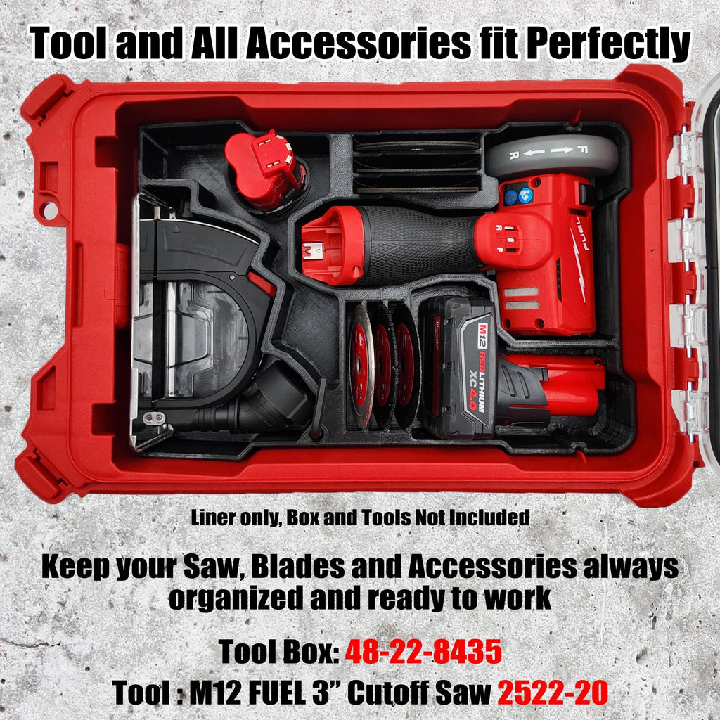 Packout Insert for M12 FUEL 3" Compact Cut Off Tool