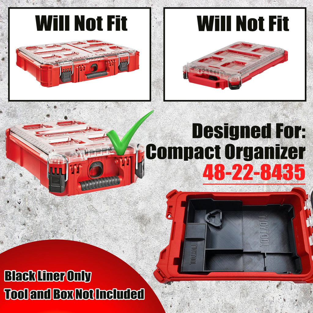 Packout Insert for M12 Fuel Jigsaw and Milwaukee Compact Organizer