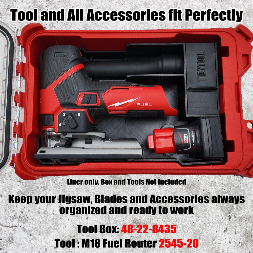 Packout Insert for M12 Fuel Jigsaw and Milwaukee Compact Organizer