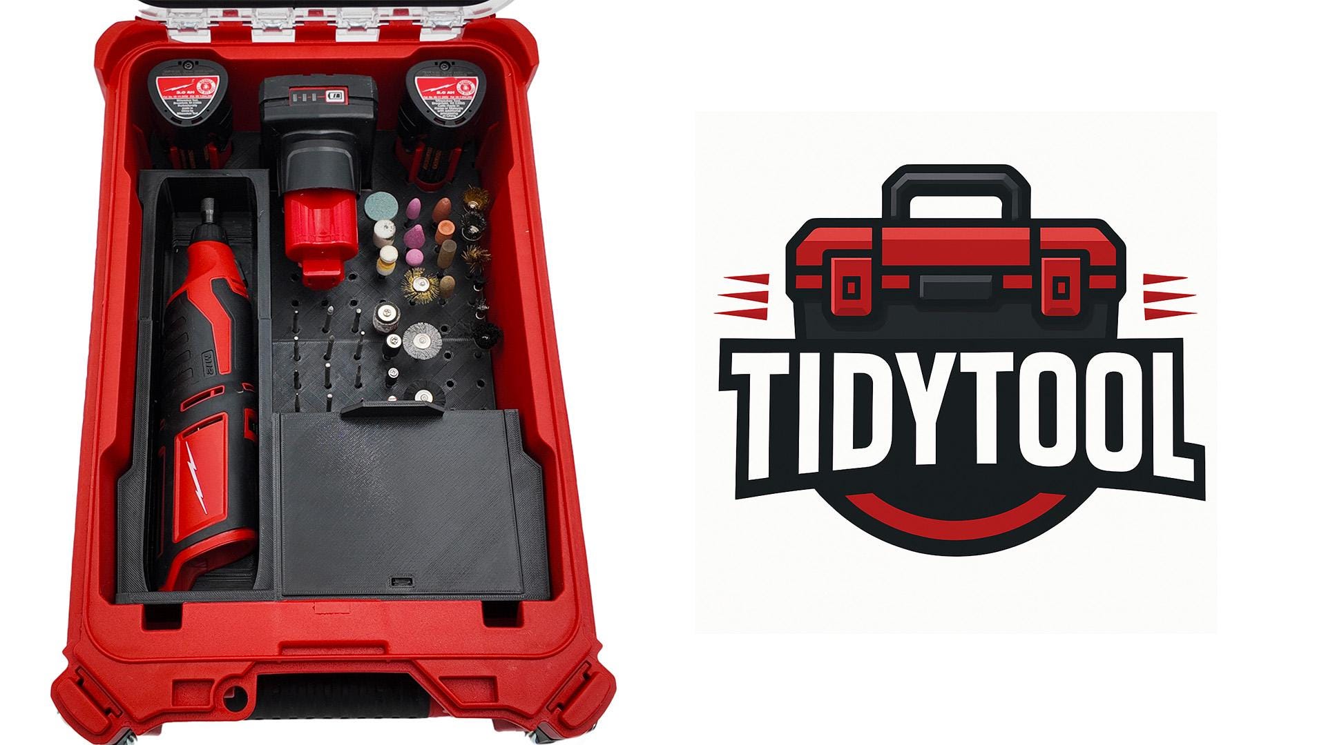 M12 Rotary Tool Packout Insert – Compact Organizer Liner