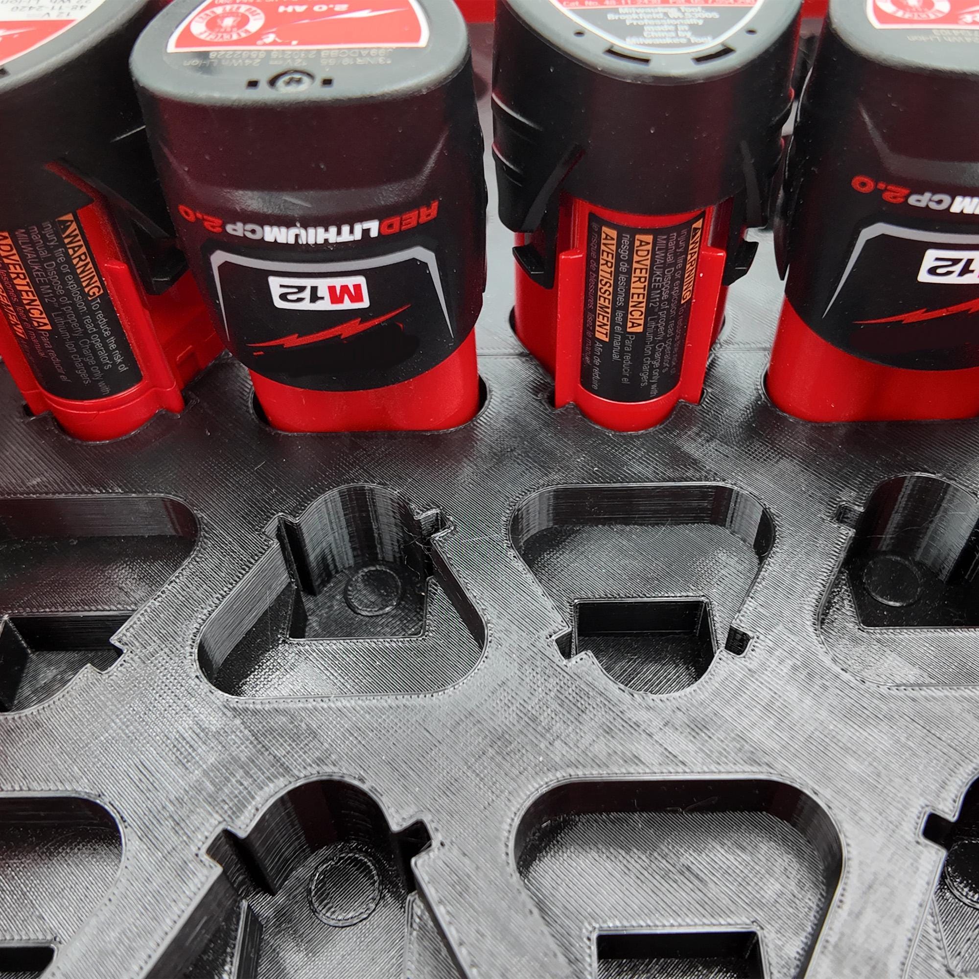 Packout Insert for M12 Battery Liner and Milwaukee Compact Organizer
