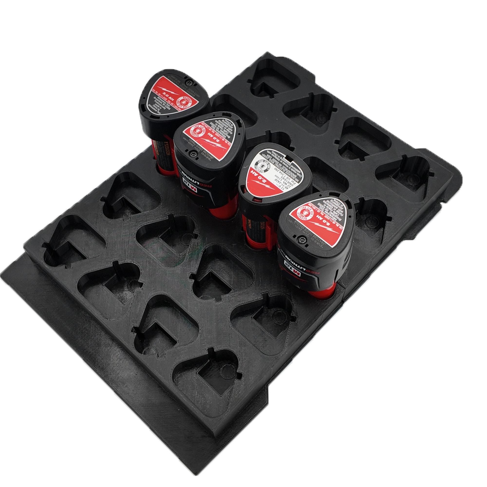 Packout Insert for M12 Battery Liner and Milwaukee Compact Organizer