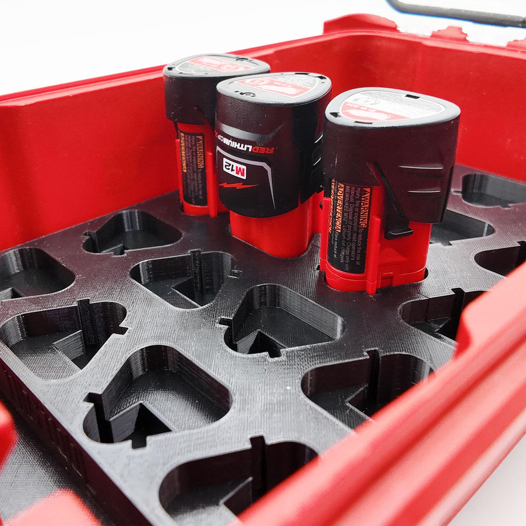 Packout Insert for M12 Battery Liner and Milwaukee Compact Organizer