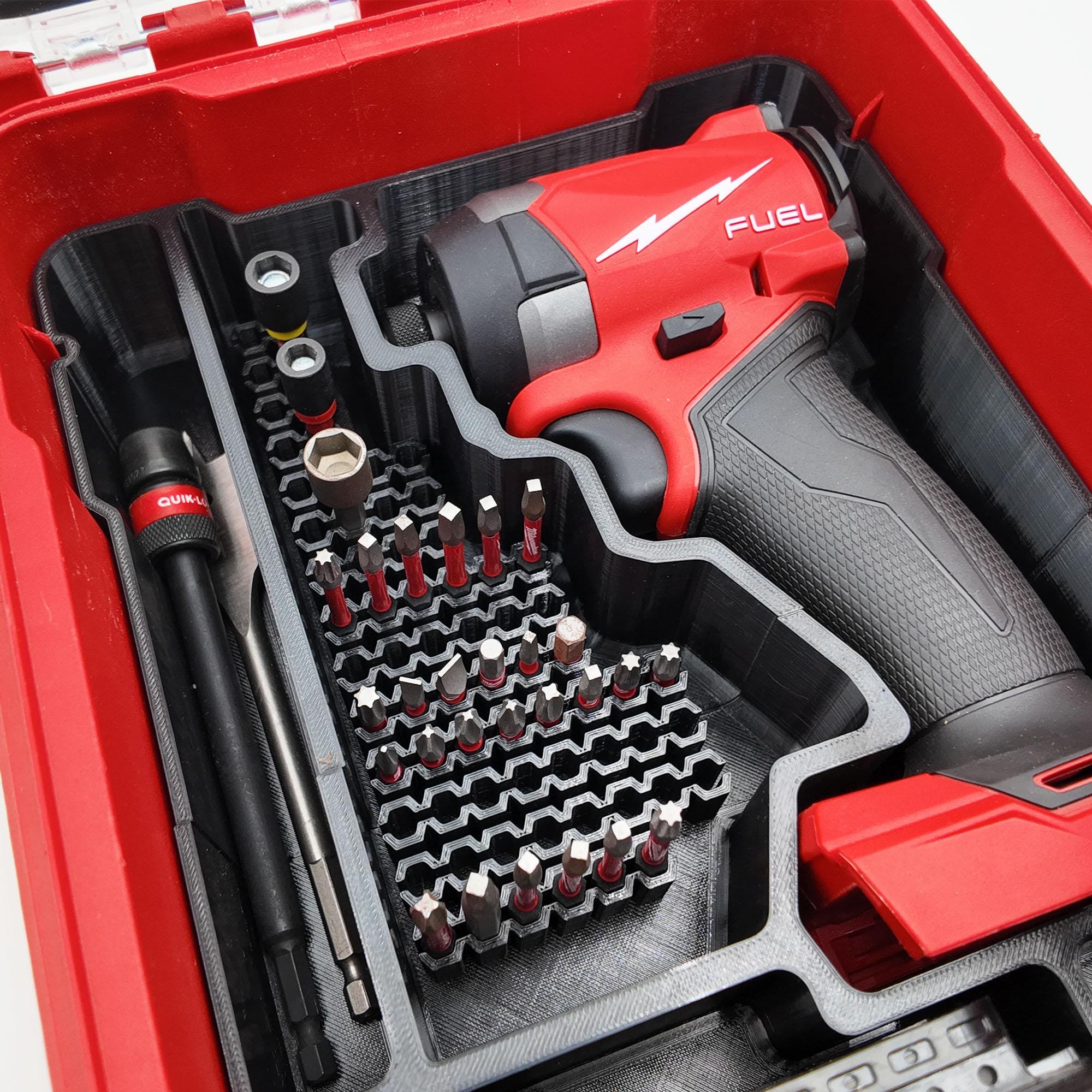Packout Insert for M18 Fuel 1/4" Hex Impact Driver - Milwaukee Compact Organizer
