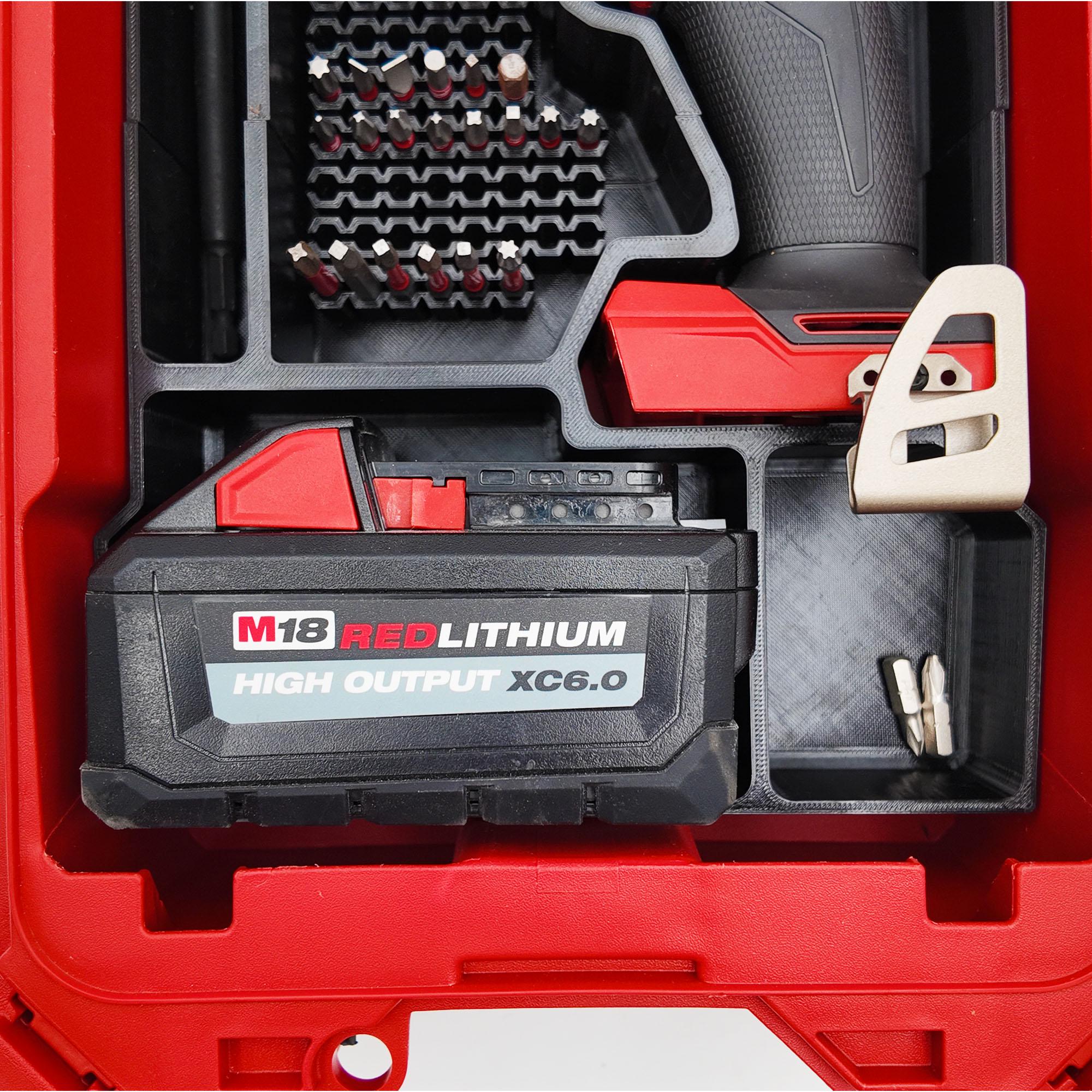 Packout Insert for M18 Fuel 1/4" Hex Impact Driver - Milwaukee Compact Organizer