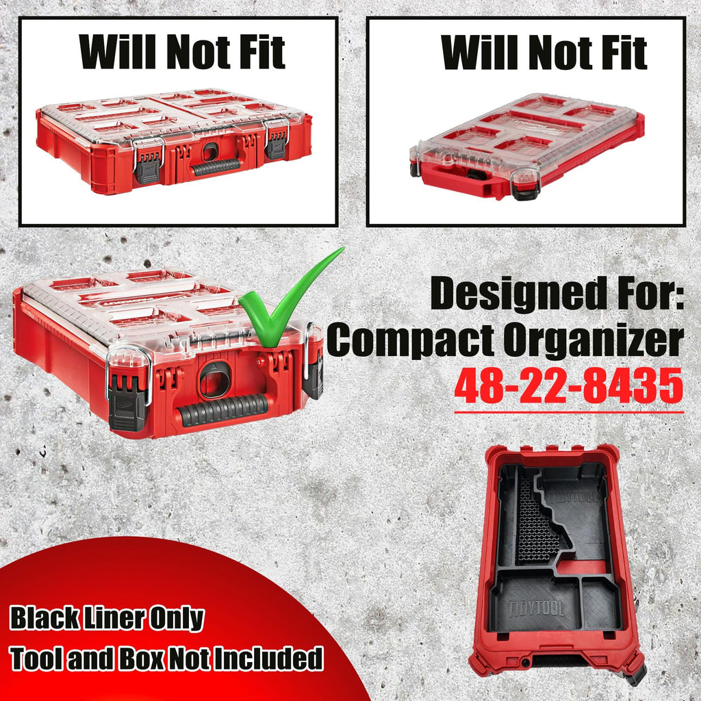 Packout Insert for M18 Fuel 1/4" Hex Impact Driver - Milwaukee Compact Organizer