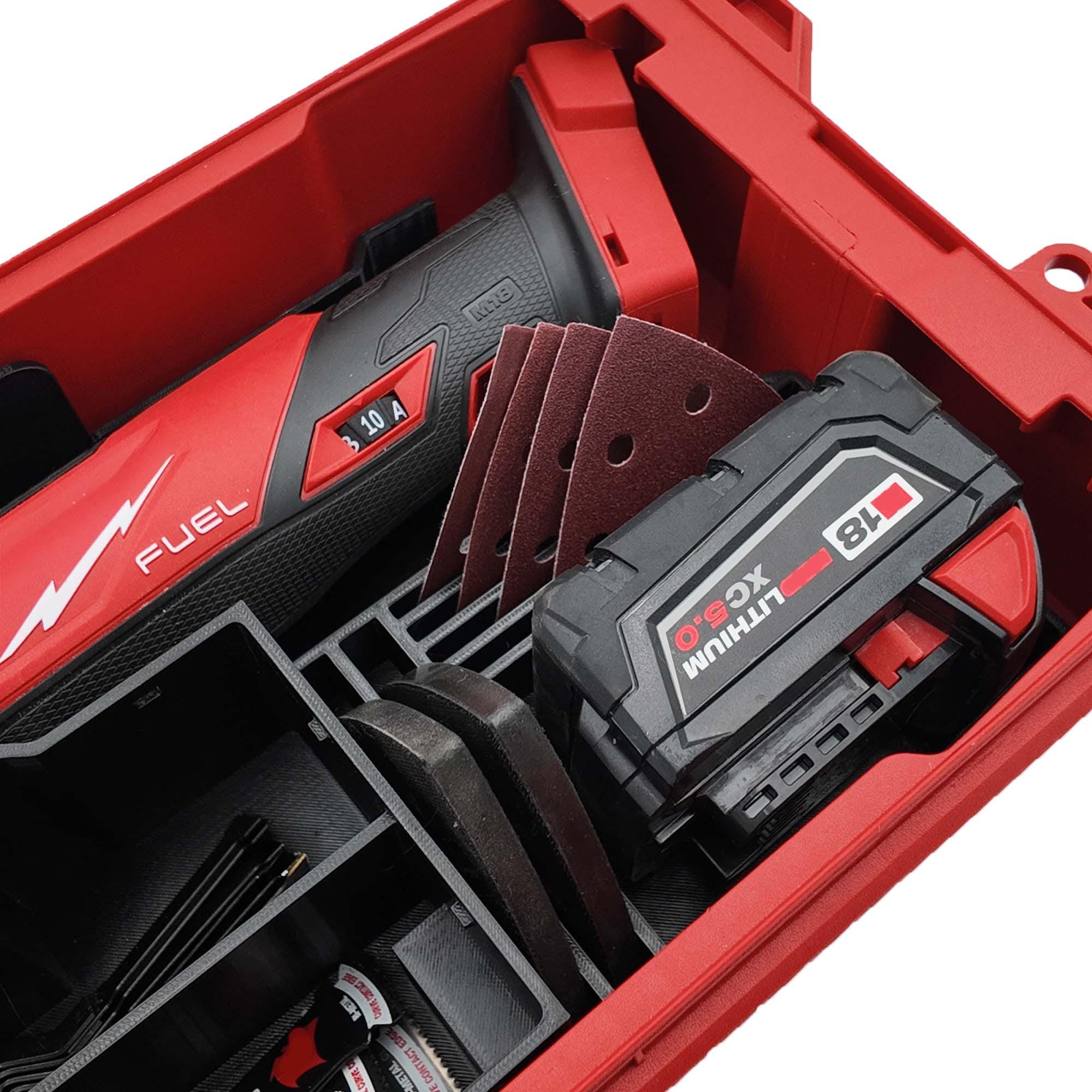 Packout Insert for M18 Multi Tool Models 2836 and 2626 - Milwaukee Compact Organizer