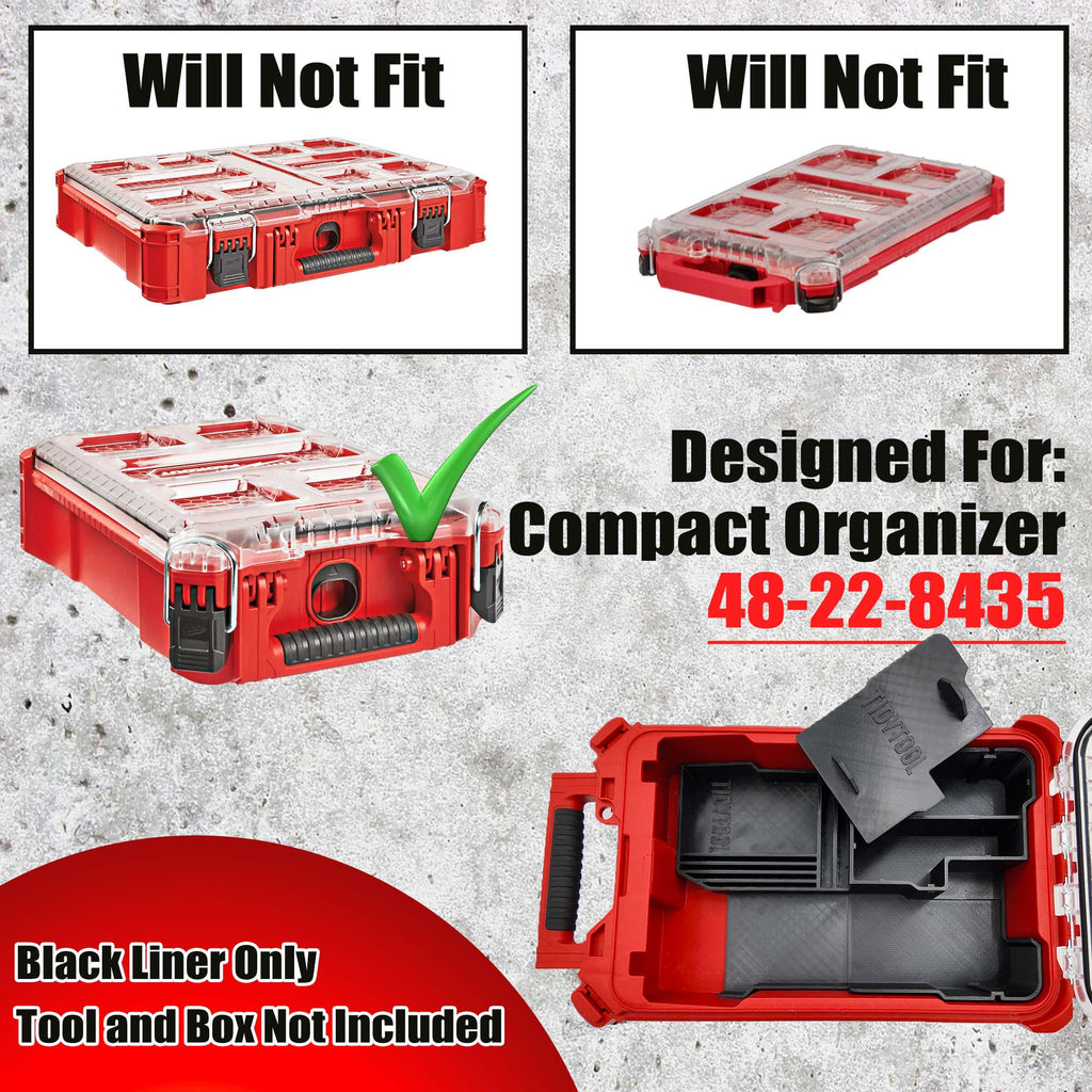 Packout Insert for M18 Multi Tool Models 2836 and 2626 - Milwaukee Compact Organizer