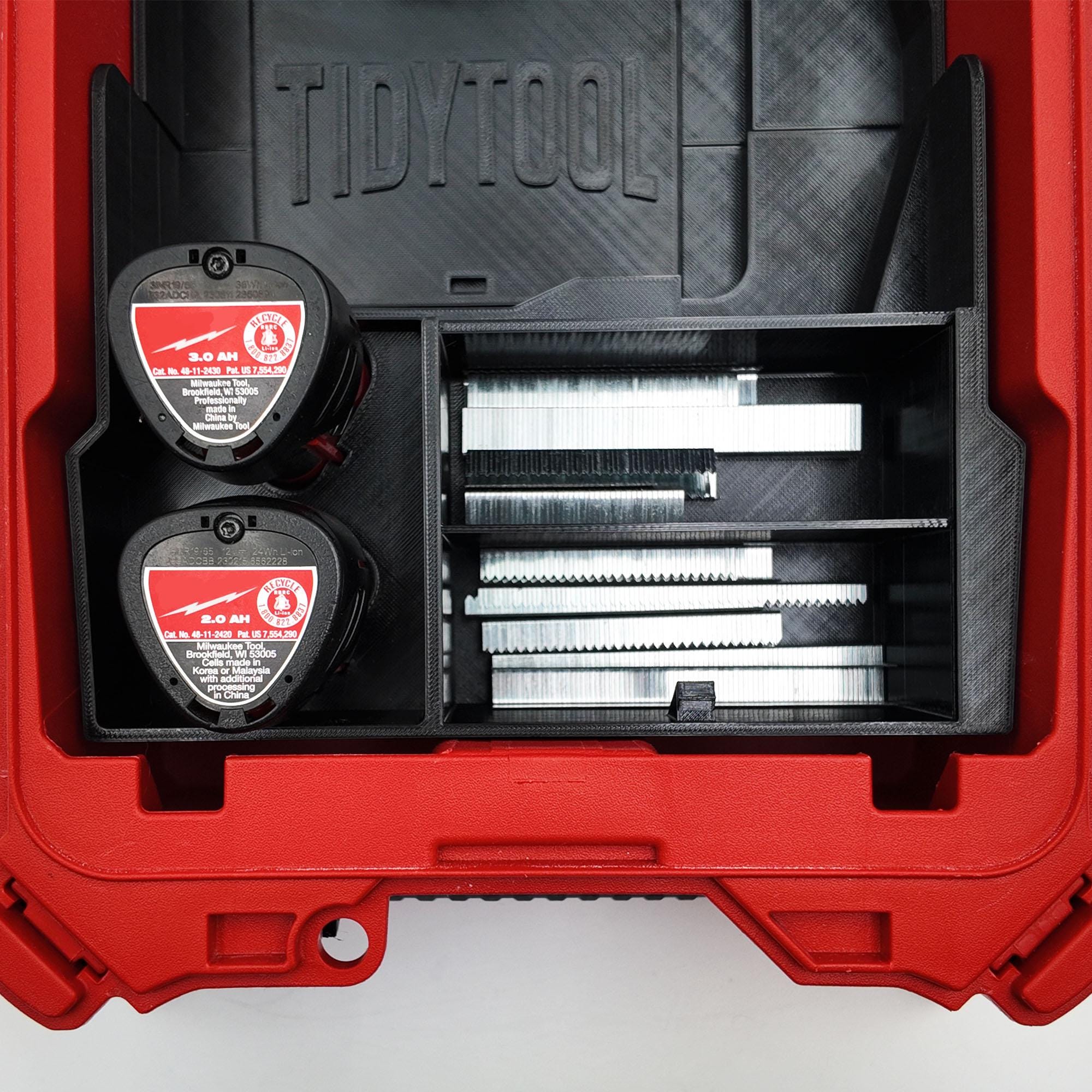 M12 Crown Stapler Organizer for Milwaukee Compact Packou