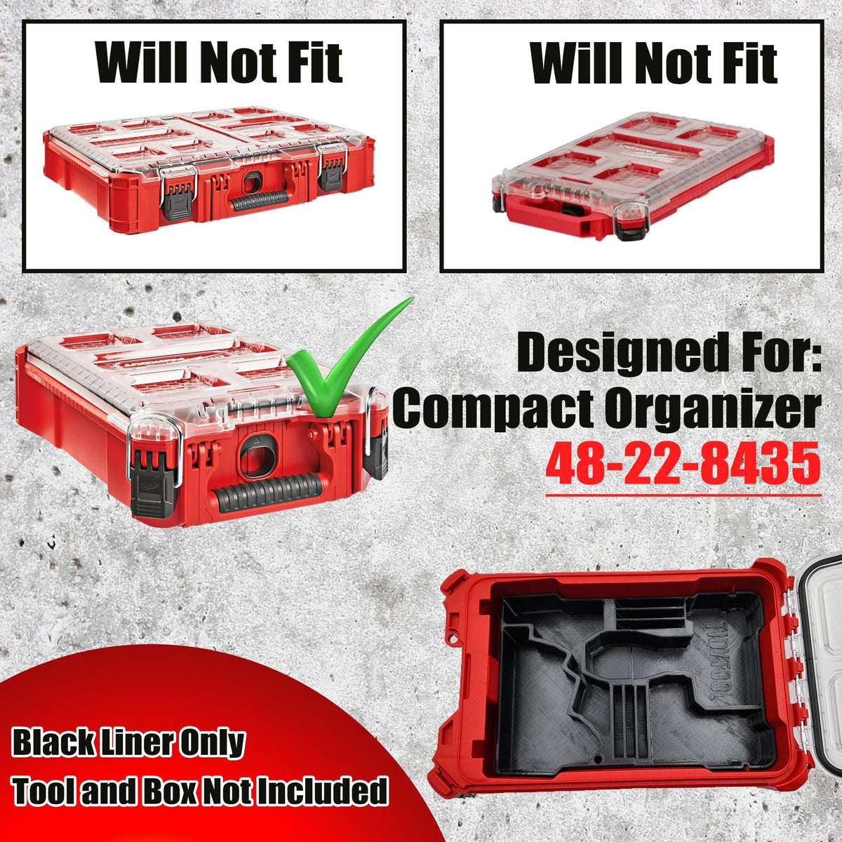 Packout Insert for M12 FUEL 3" Compact Cut Off Tool