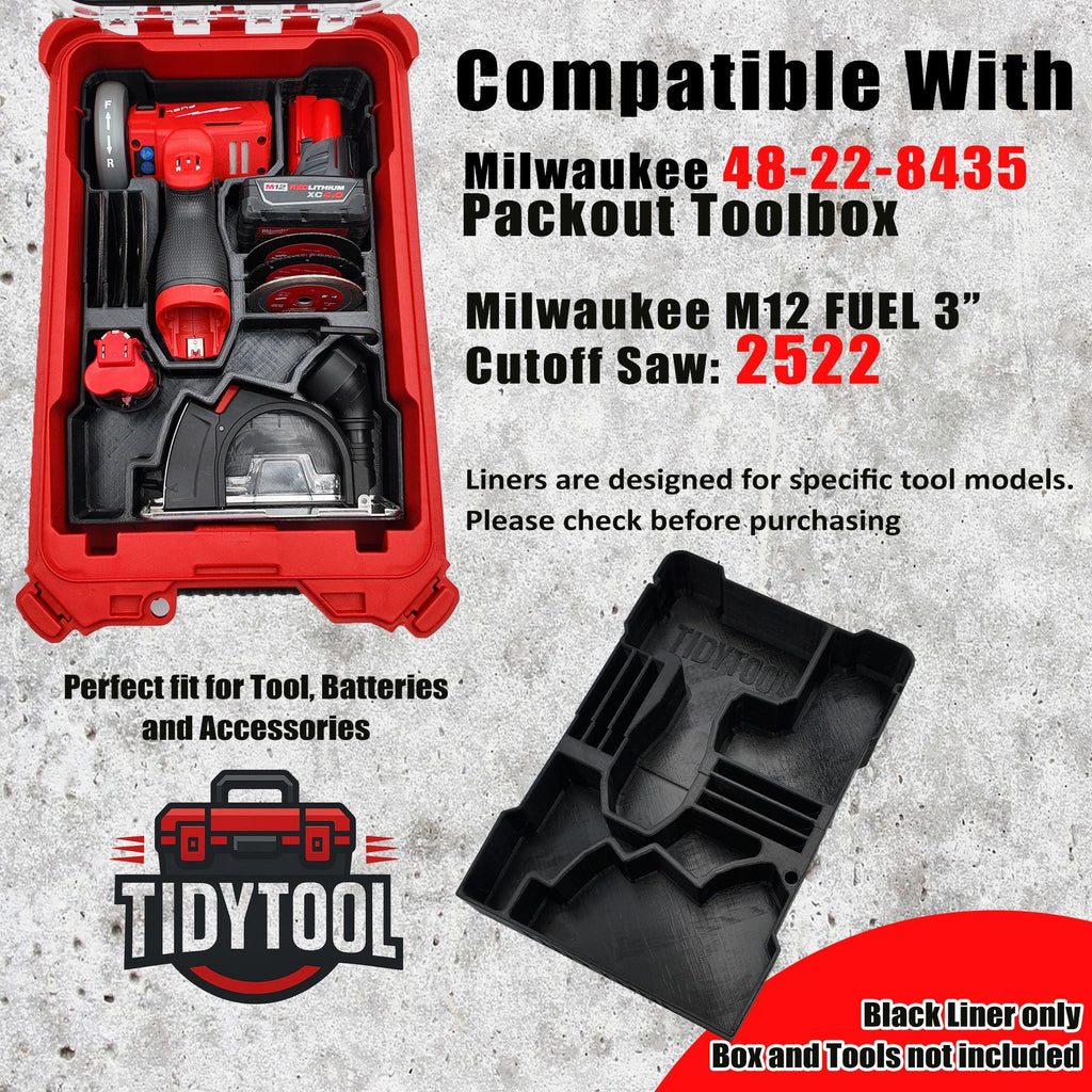 Packout Insert for M12 FUEL 3" Compact Cut Off Tool