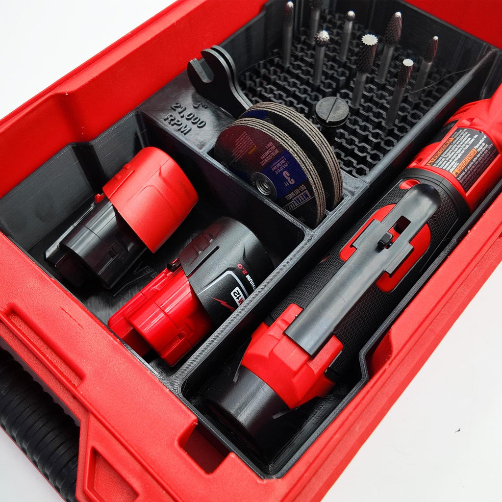 Packout Insert for Milwaukee M12 FUEL 1/4" Straight Die Grinder