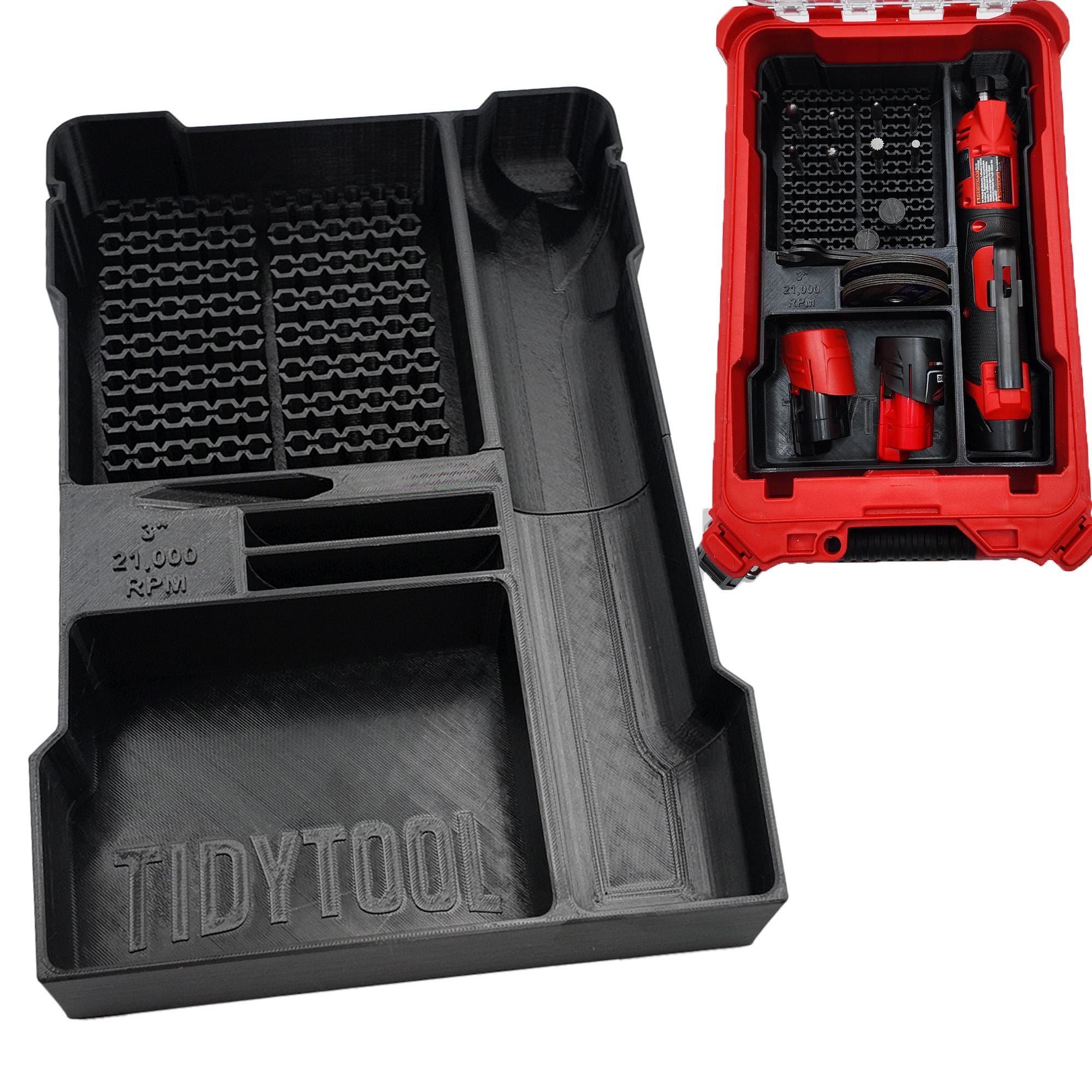 Packout Insert for Milwaukee M12 FUEL 1/4" Straight Die Grinder