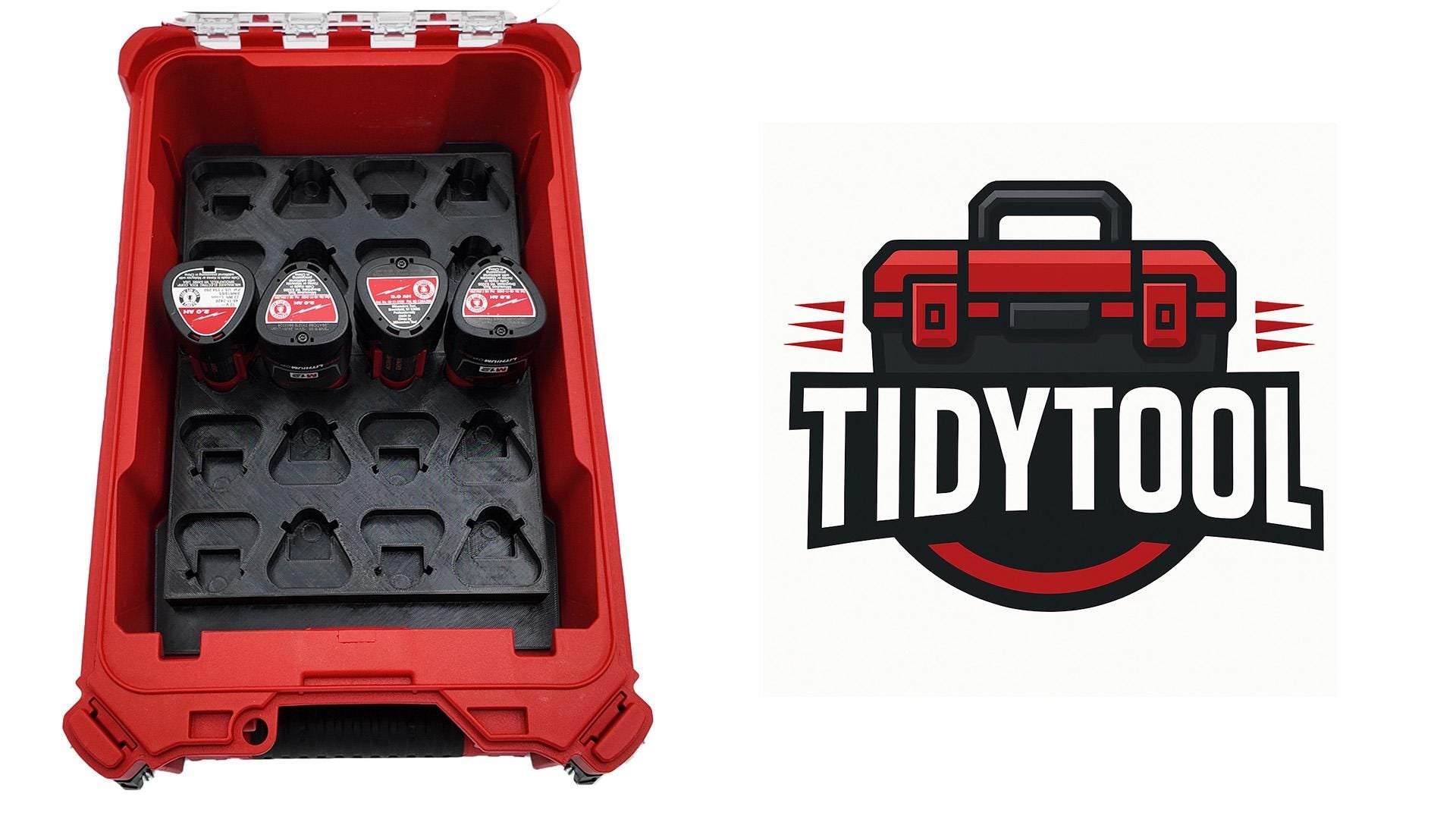Packout Insert for M12 Battery Liner and Milwaukee Compact Organizer