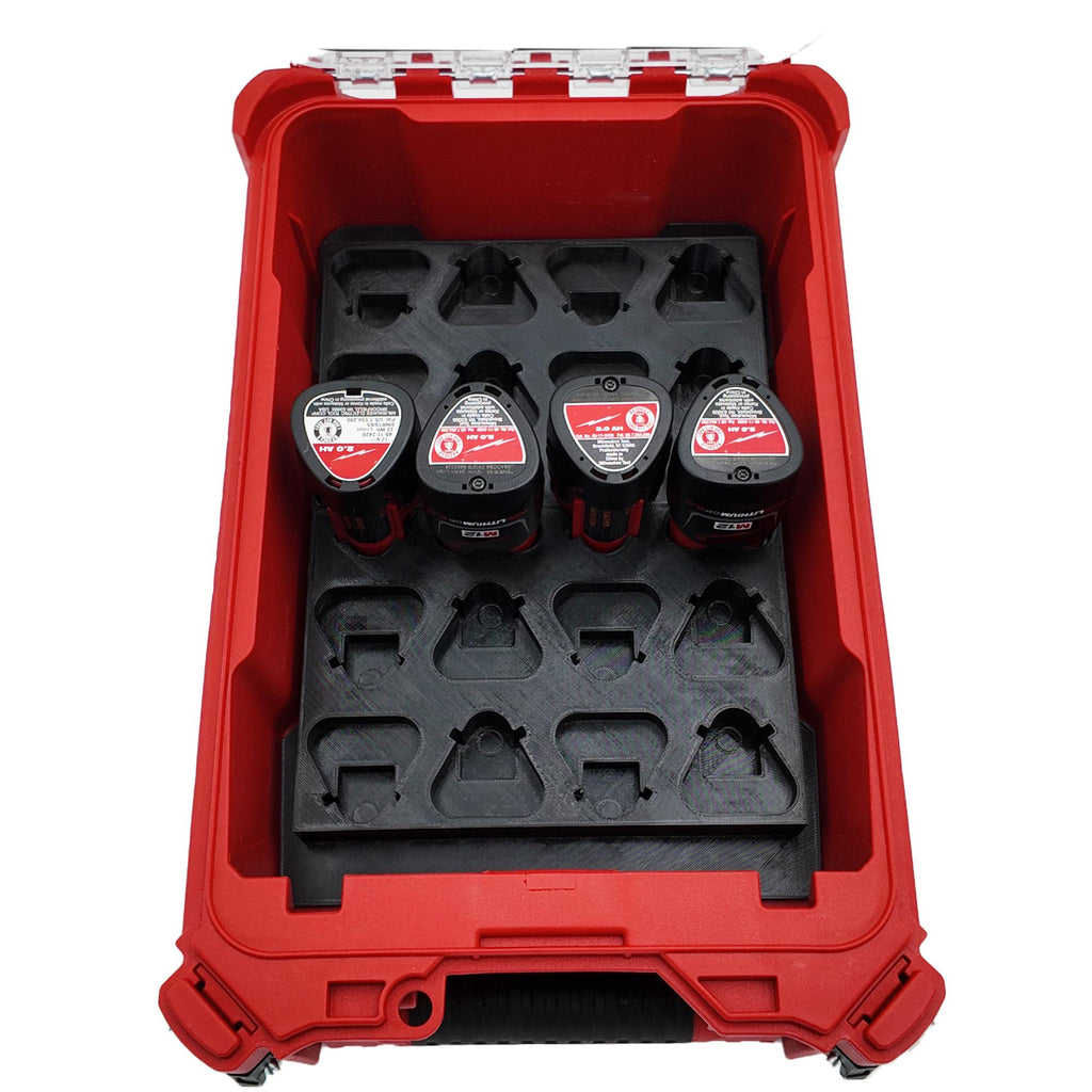 Packout Insert for M12 Battery Liner and Milwaukee Compact Organizer