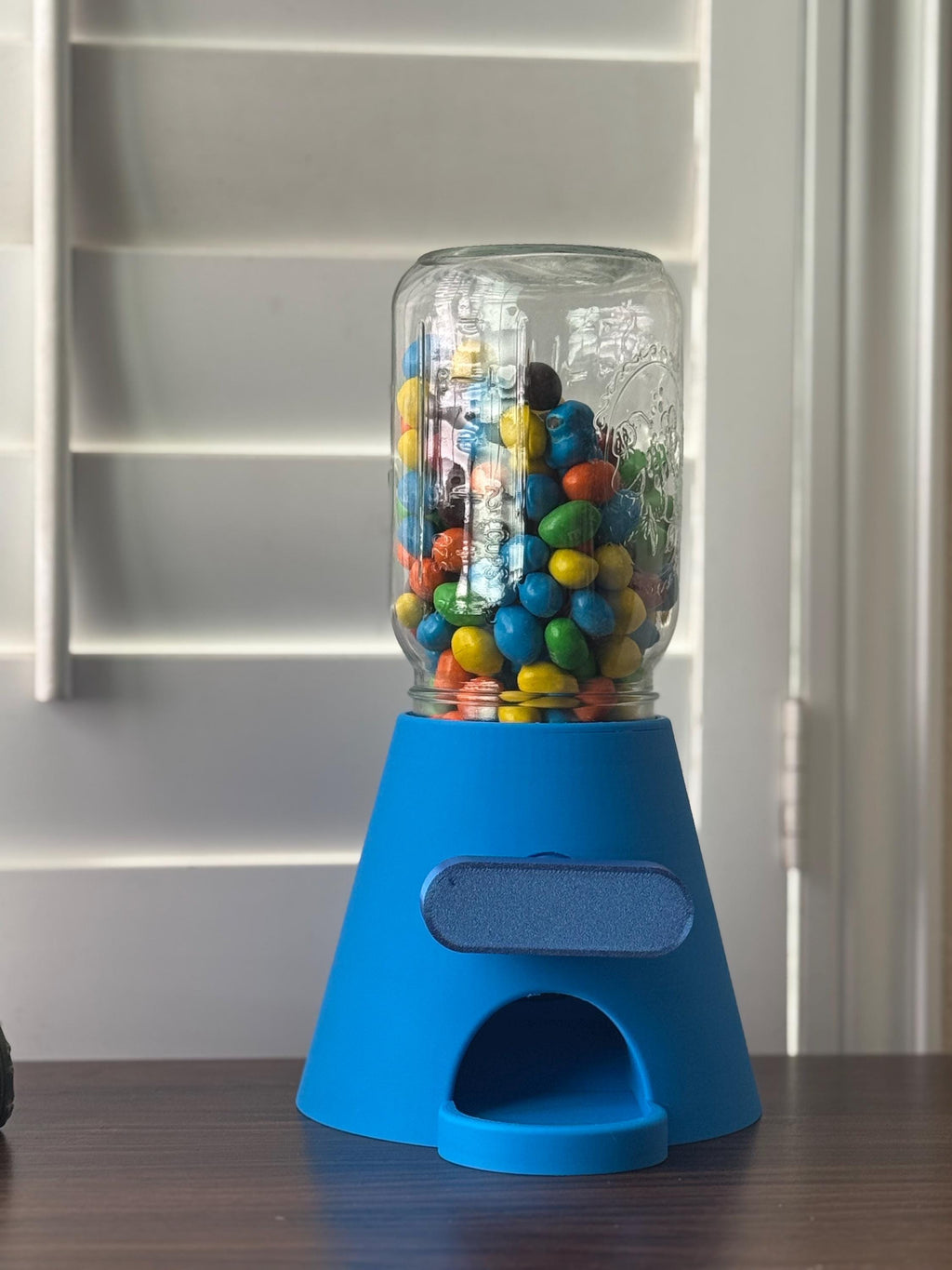 3D Printed Candy Machine: FDA Food Safe PLA, Mason Jar Compatible