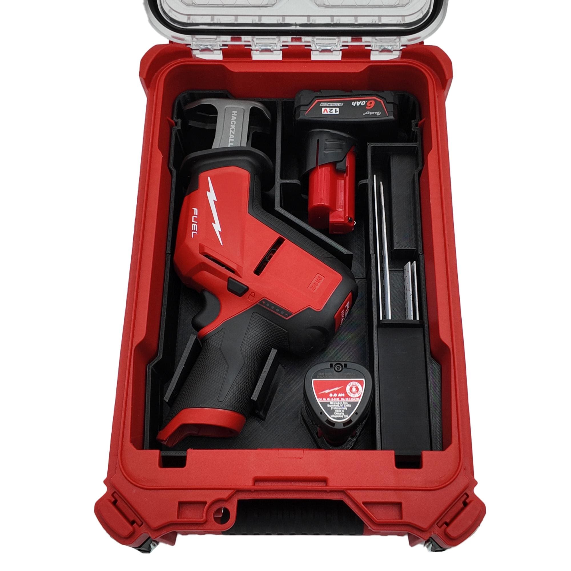 Packout Insert for M12 Fuel Hackzall and Milwaukee Compact Organizer