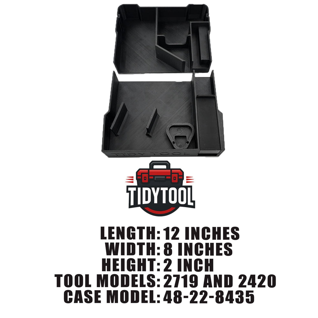 Packout Insert for M12 Fuel Hackzall and Milwaukee Compact Organizer
