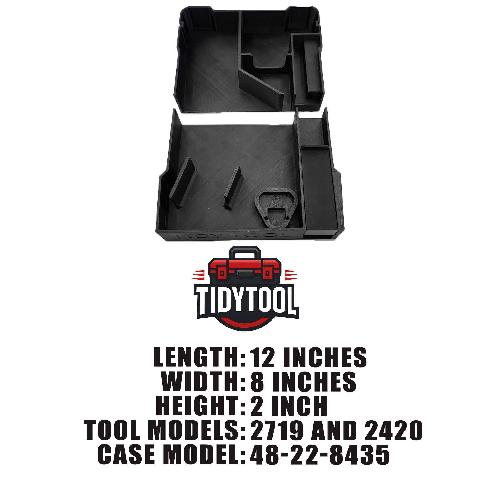 Packout Insert for M12 Fuel Hackzall and Milwaukee Compact Organizer