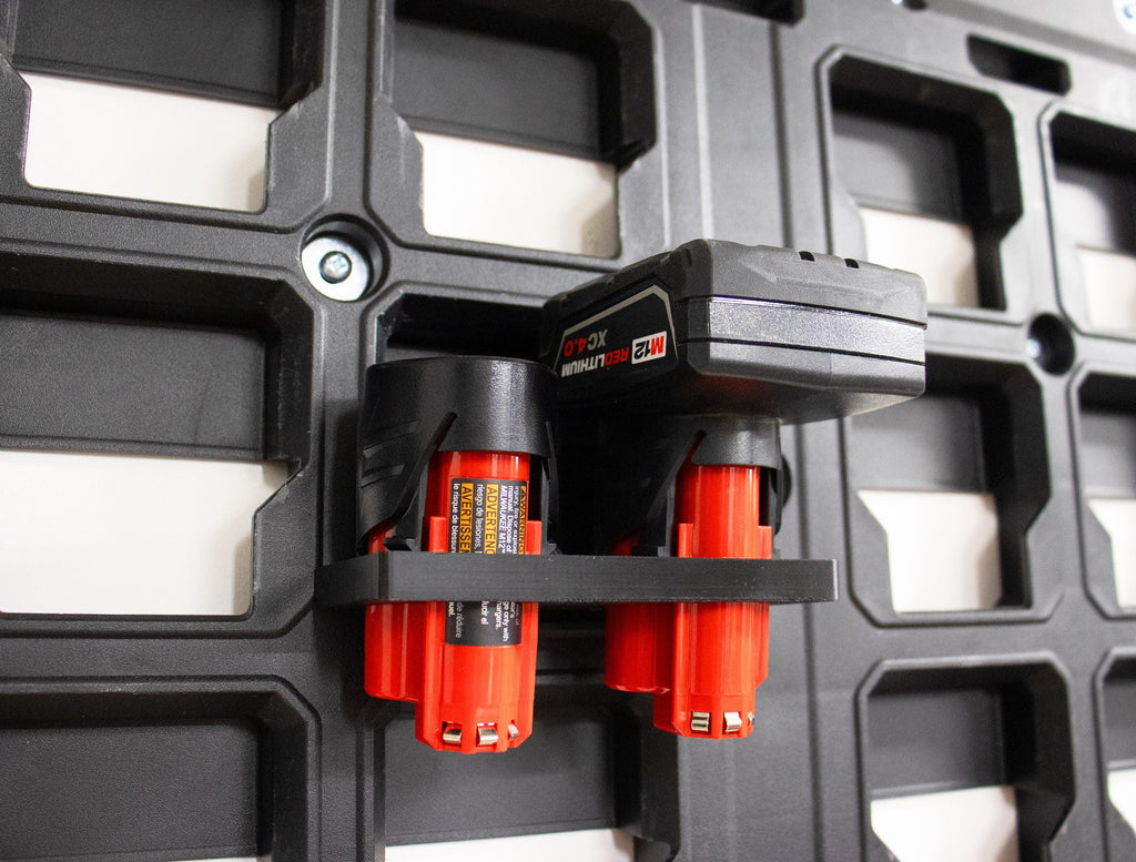 M12 Dual Battery Mount 2 Pack