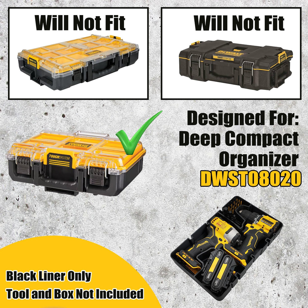 Deep Compact Insert for 20V Brushless Drill Set (DCF809 & DCD794)