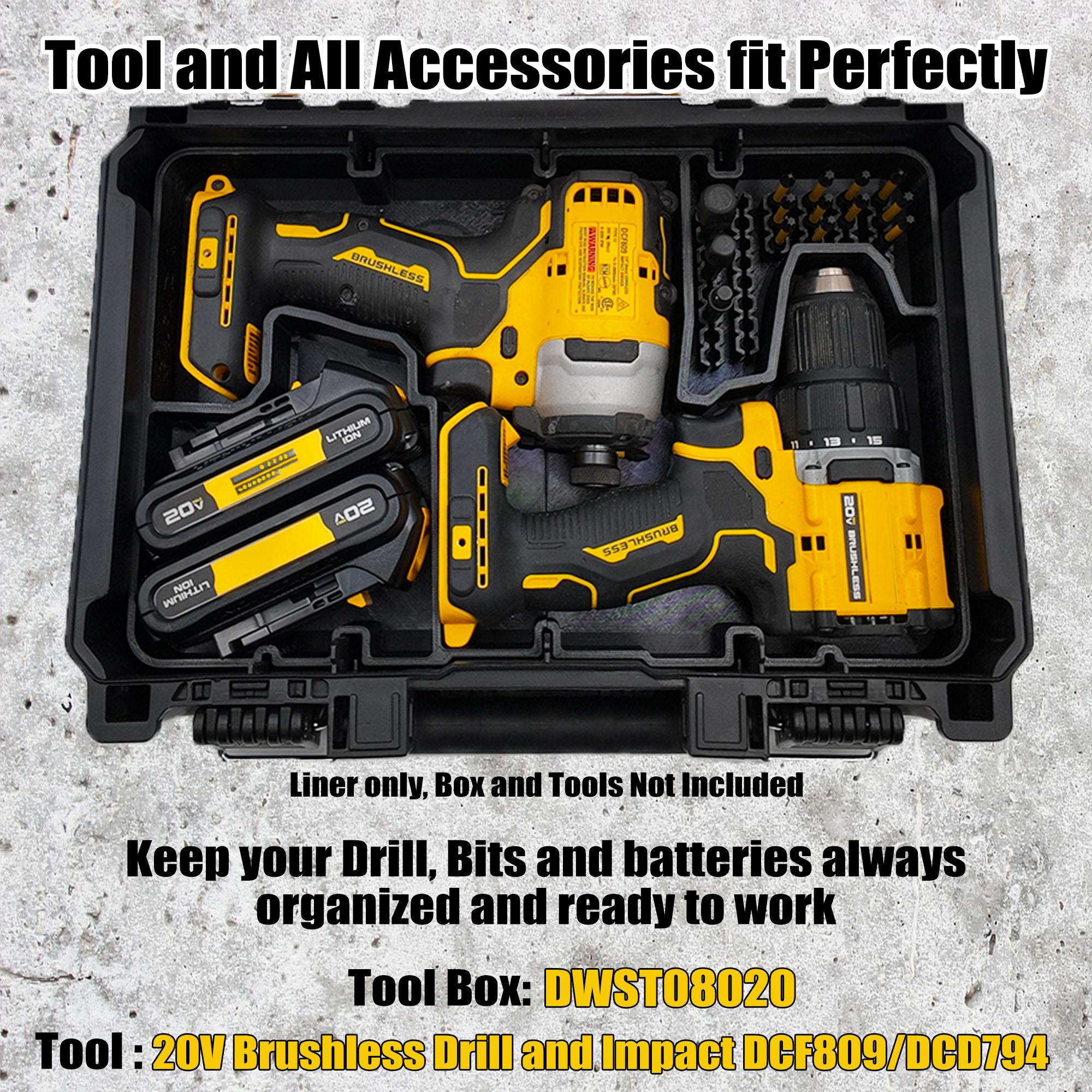 Deep Compact Insert for 20V Brushless Drill Set (DCF809 & DCD794)