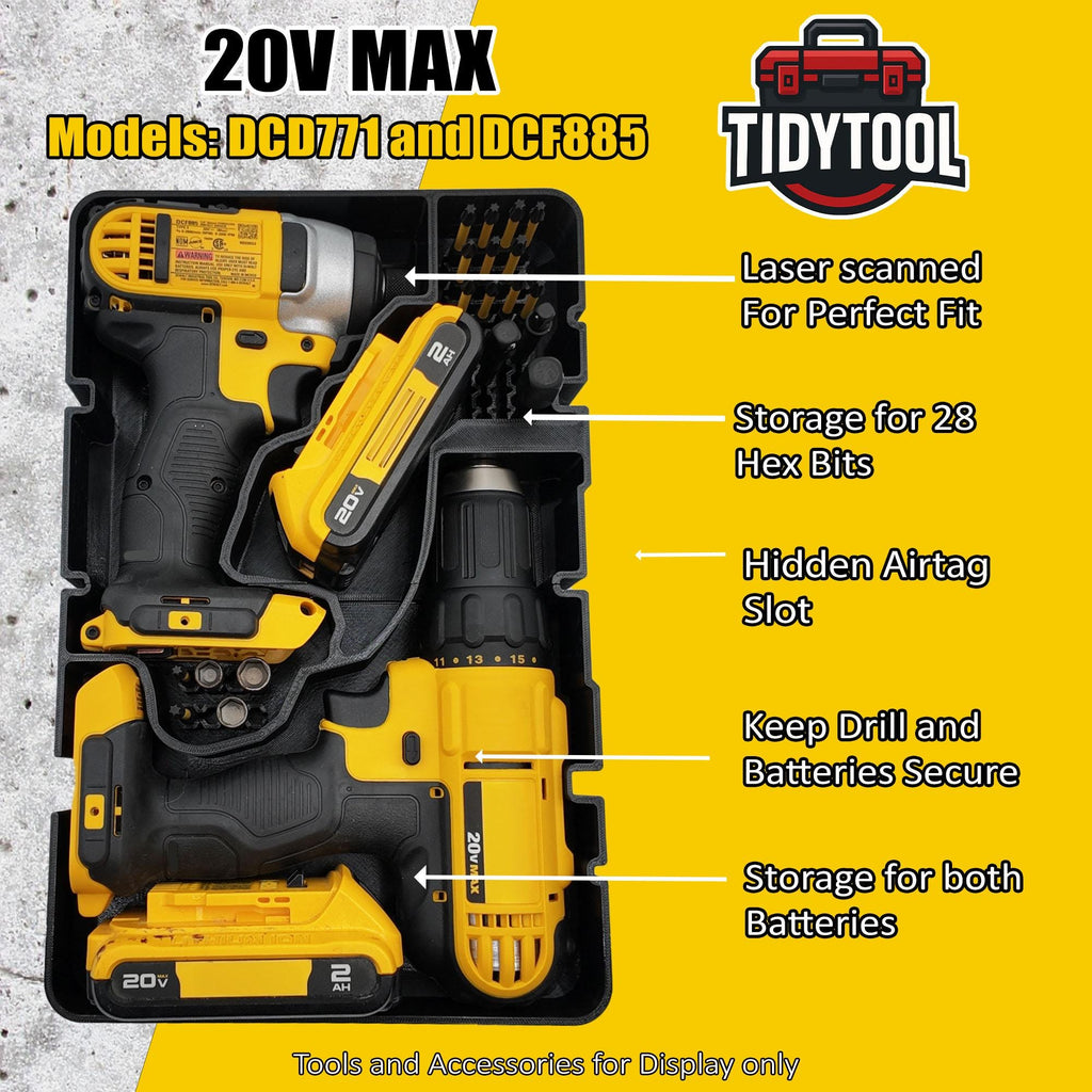 Deep Compact Insert for 20V Max Drill Set (DCF885 & DCD771)