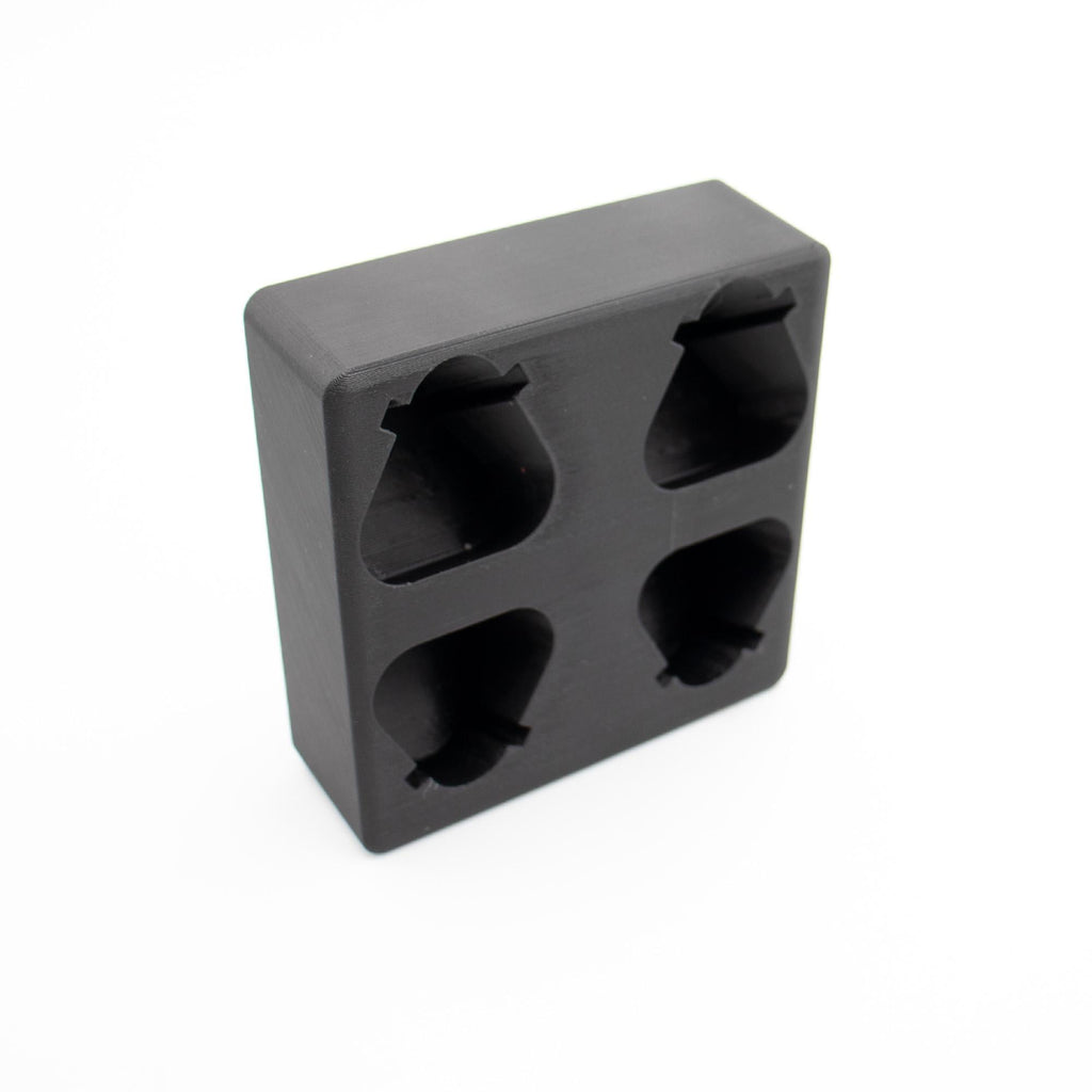 Packout Wall M12 Battery Holder Quad Mount (Large and Small Batteries)
