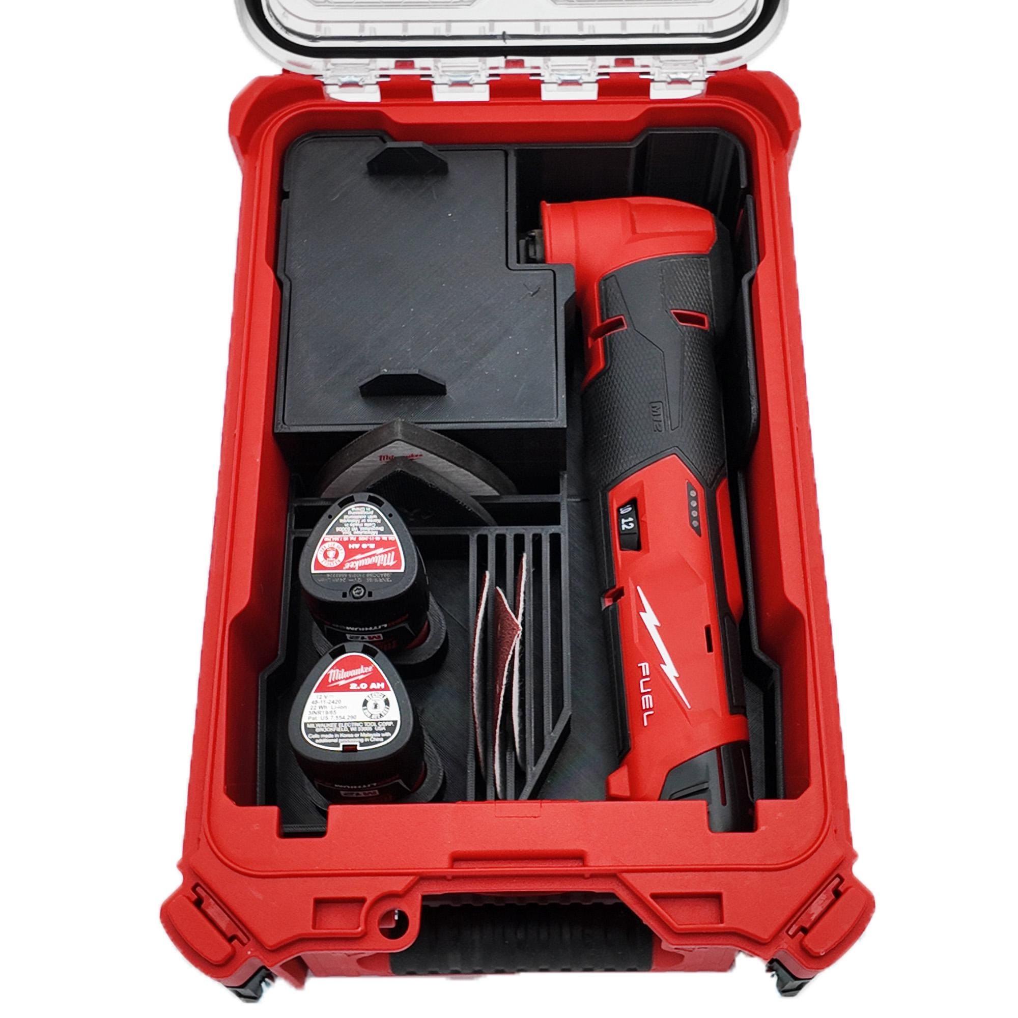 Packout Insert for M12 Multi Tool models 2526 and 2426- Milwaukee Compact Organizer