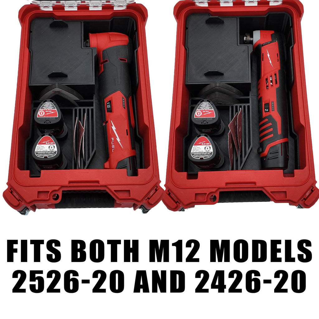 Packout Insert for M12 Multi Tool models 2526 and 2426- Milwaukee Compact Organizer