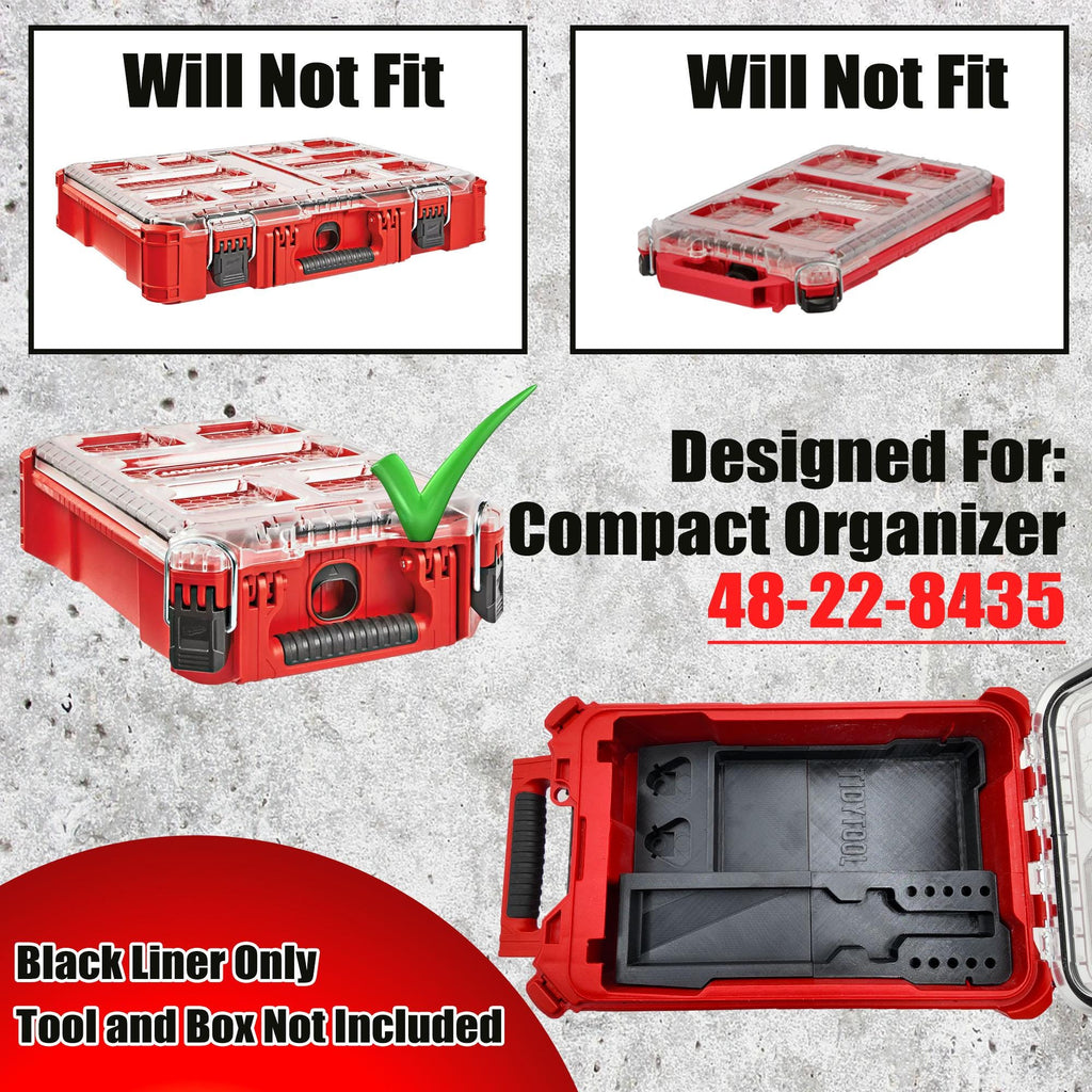 Packout Insert for M12 Soldering Iron and Milwaukee Compact Organizer