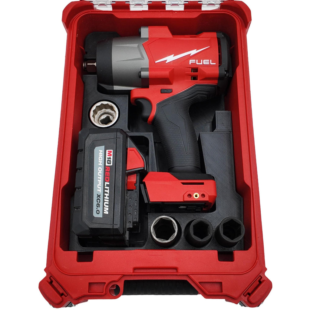 Packout Insert for M18 High Torque Impact Wrench Drill- Milwaukee Compact Organizer