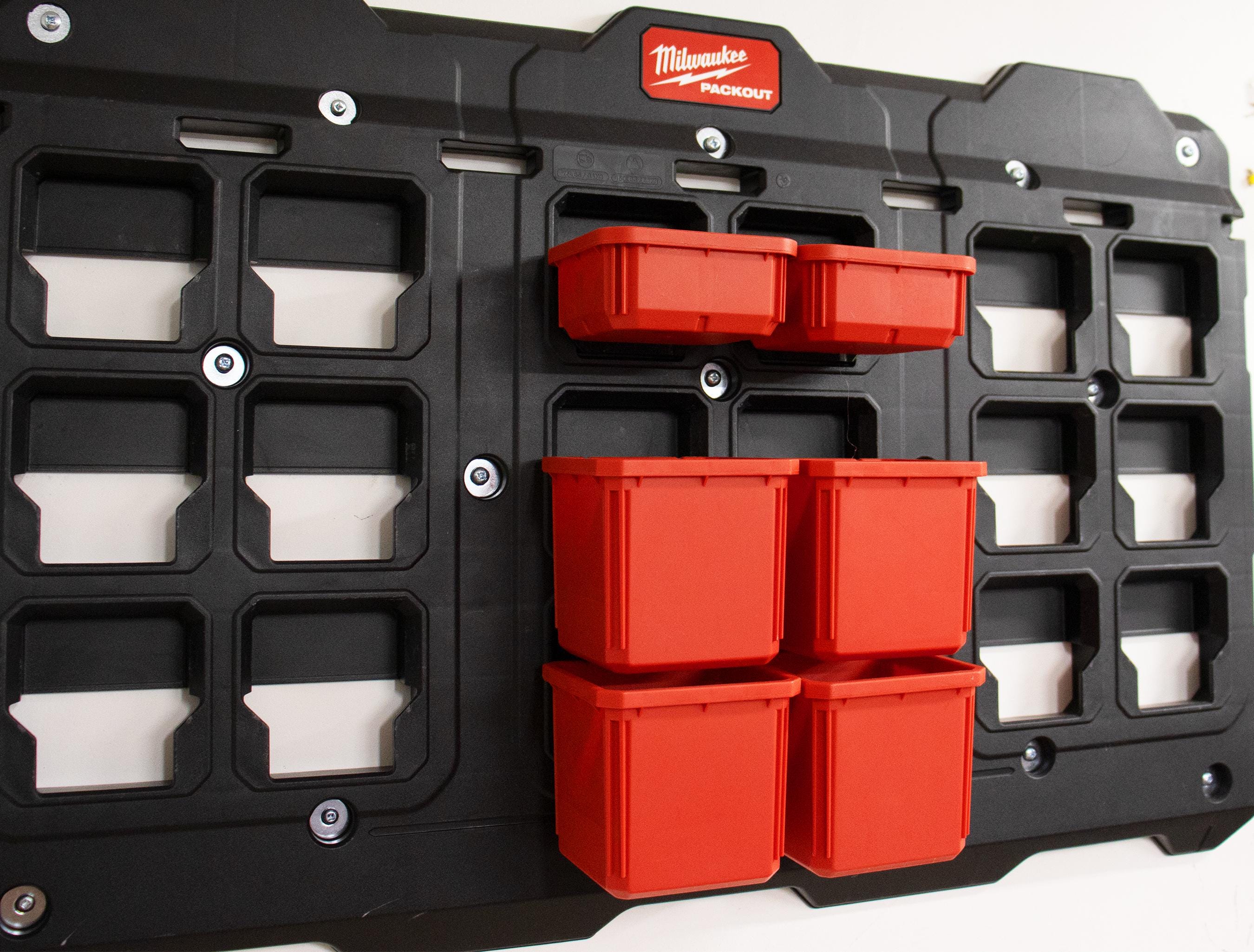 Wall Bin Holder (Bins Not Included)- 6 Pack