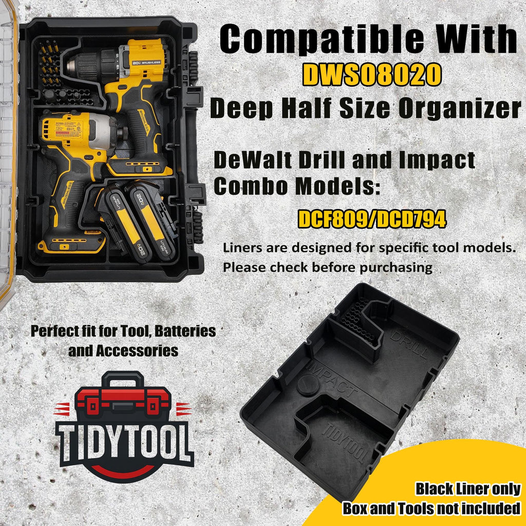 Deep Compact Insert for 20V Brushless Drill Set (DCF809 & DCD794)