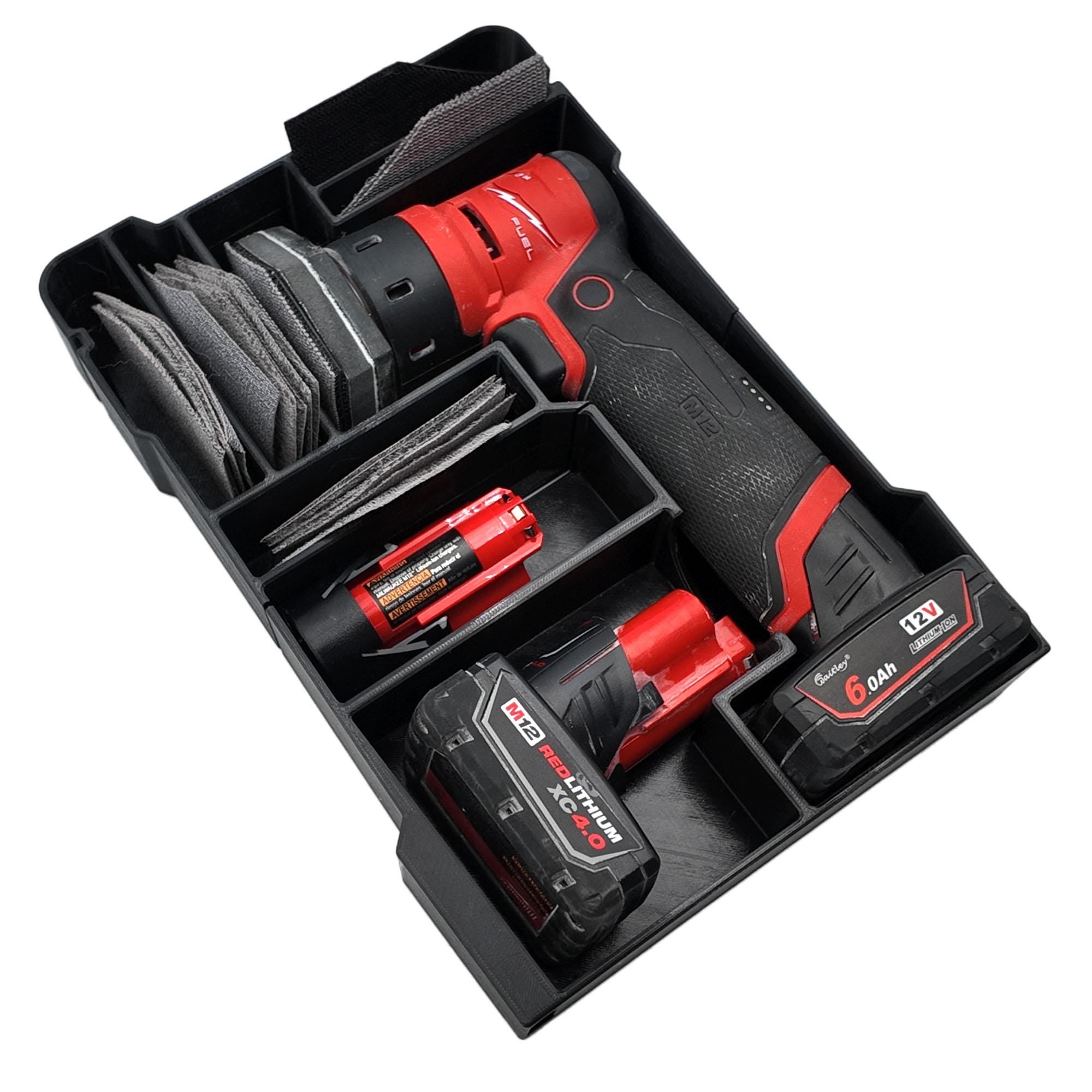 M12 Detail Sander Organizer for Milwaukee Compact Packout
