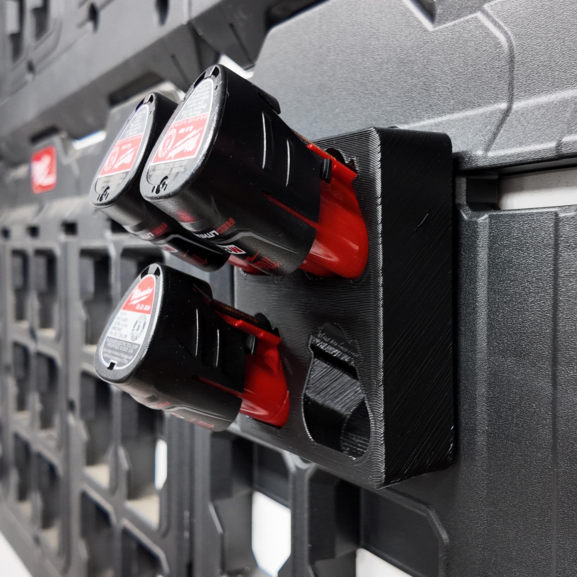 M12 Battery Holder Quad Mount