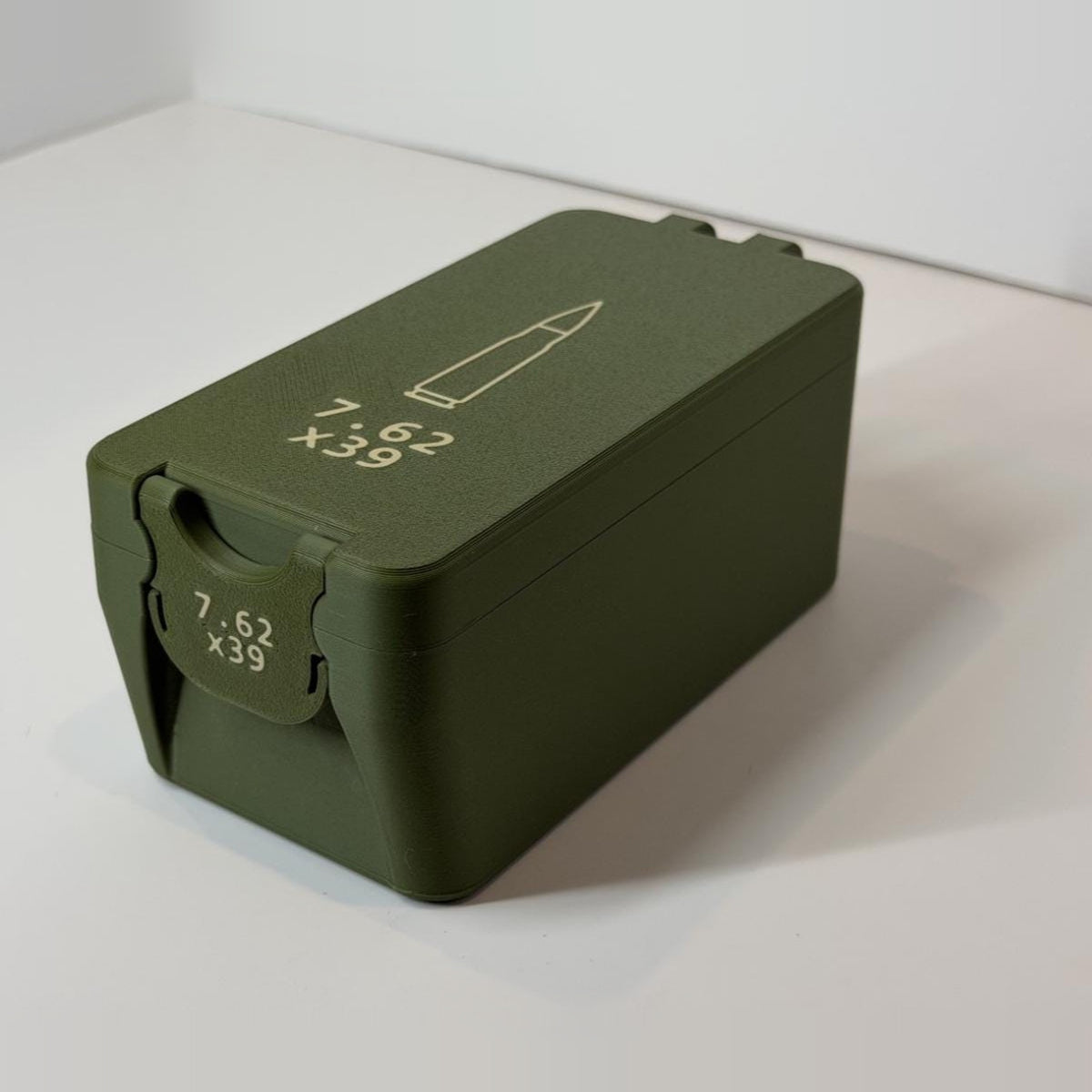 7.62x39 ammo box, 50 round BoxLoc case