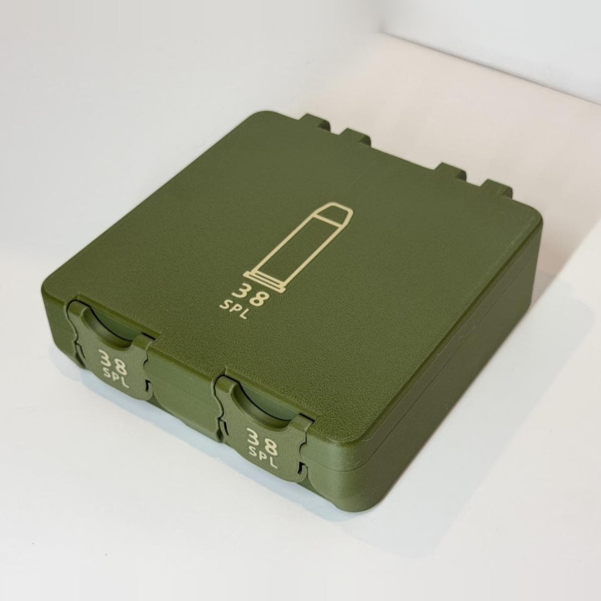 38 Special ammo box, 100 round BoxLoc case