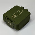 45 Cal ammo box, 25 round BoxLoc case