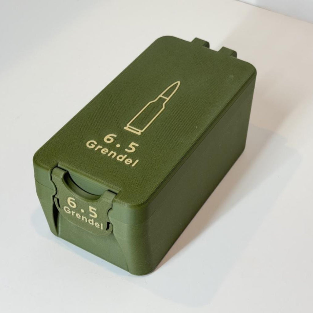 6.5 Grendel ammo box, 50 round BoxLoc case