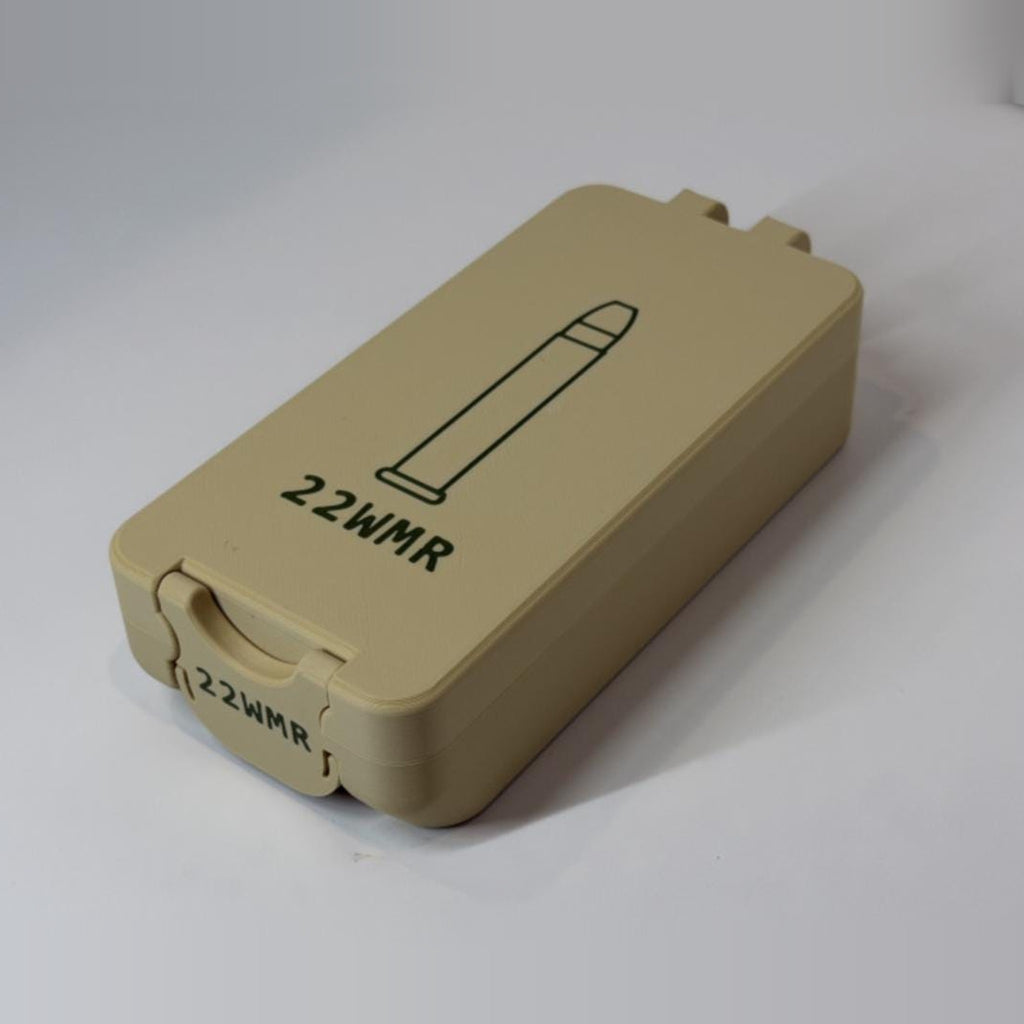 22 WMR ammo box, 120 round BoxLoc case