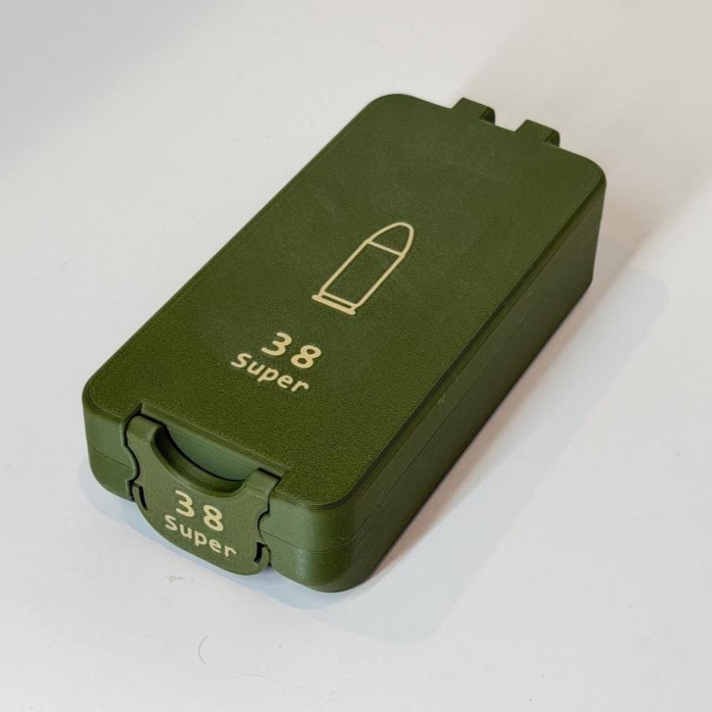 38 Super ammo box, 50 round BoxLoc case