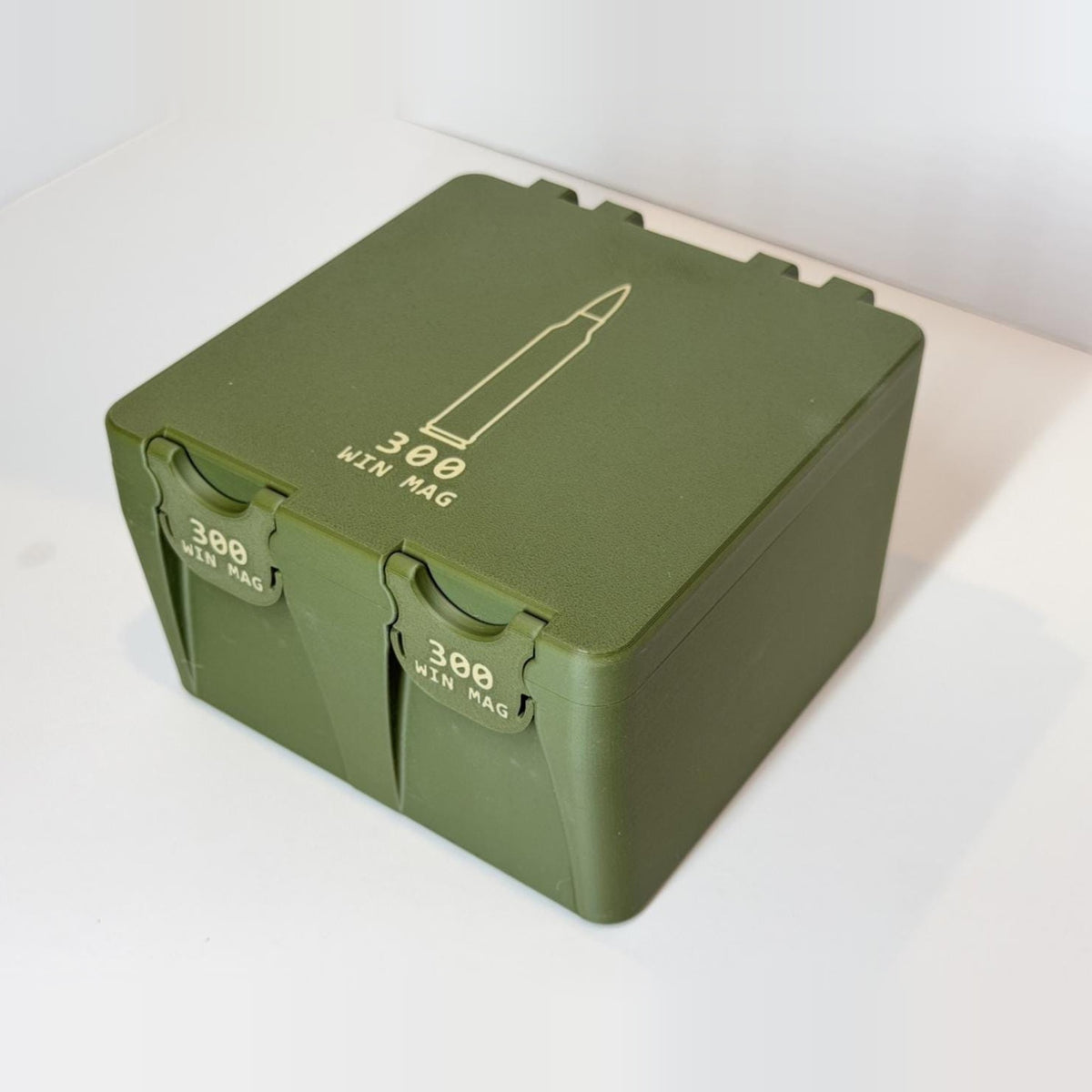 300 Win Mag ammo box, 80 round BoxLoc case
