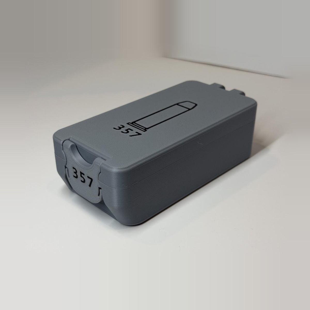 357 Magnum ammo box, 50 round BoxLoc case