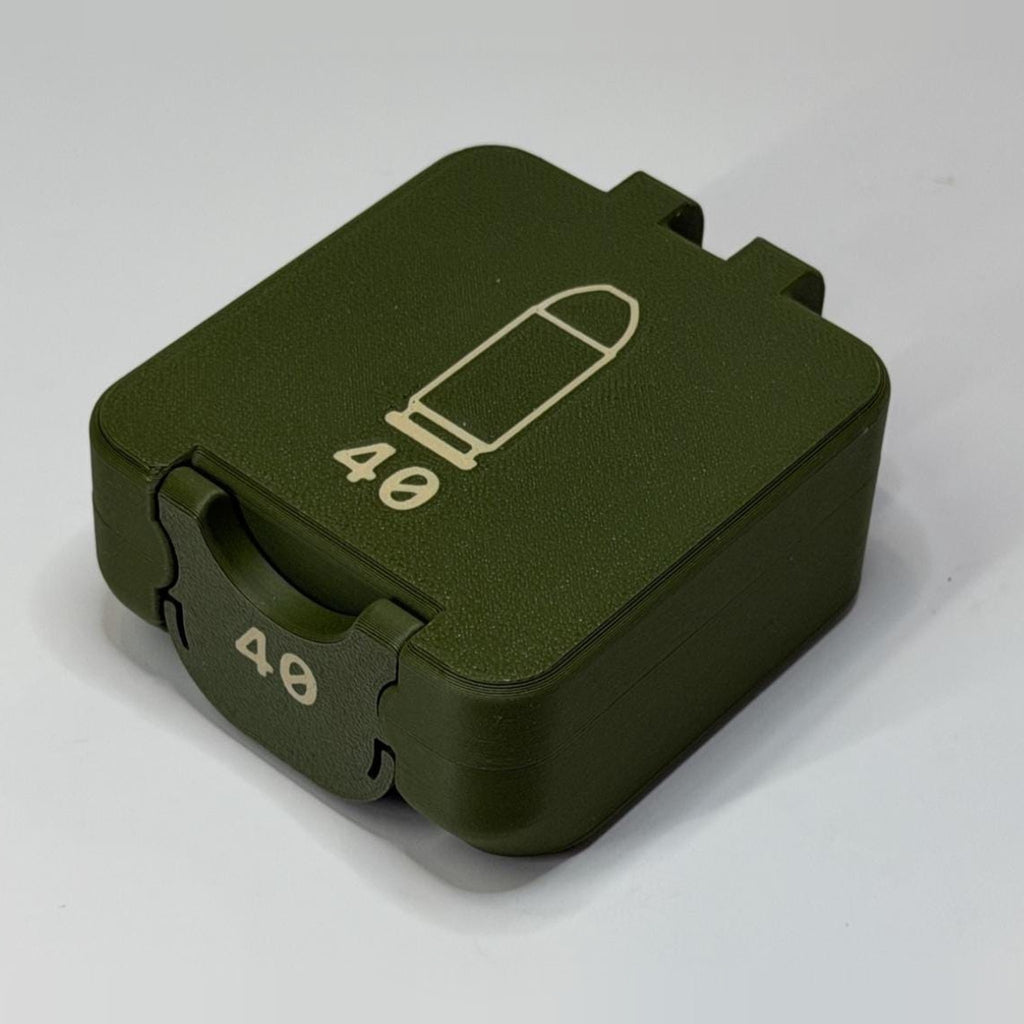 40 Cal ammo box, 25 round BoxLoc case