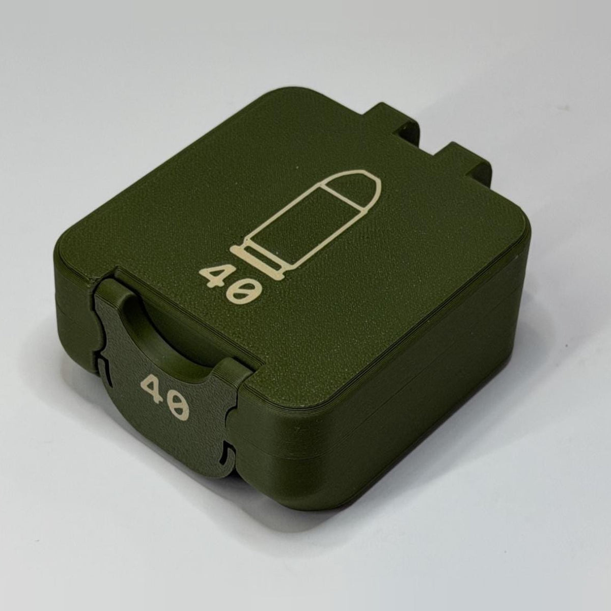 40 Cal ammo box, 25 round BoxLoc case